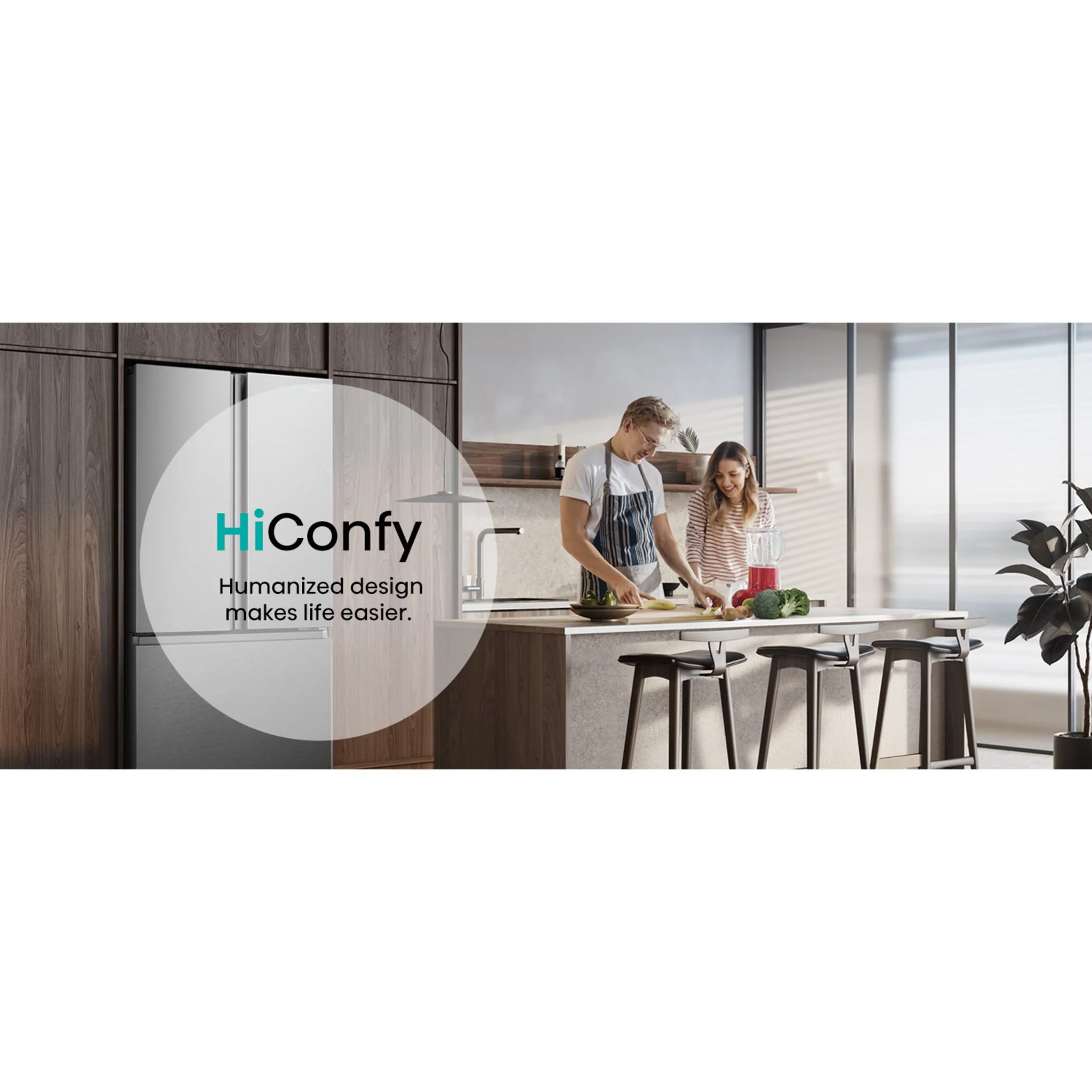 Hisense Counter Depth Fridge (RF225A3CSE) - Fingerprint Resistant Stainless Steel - Image 9
