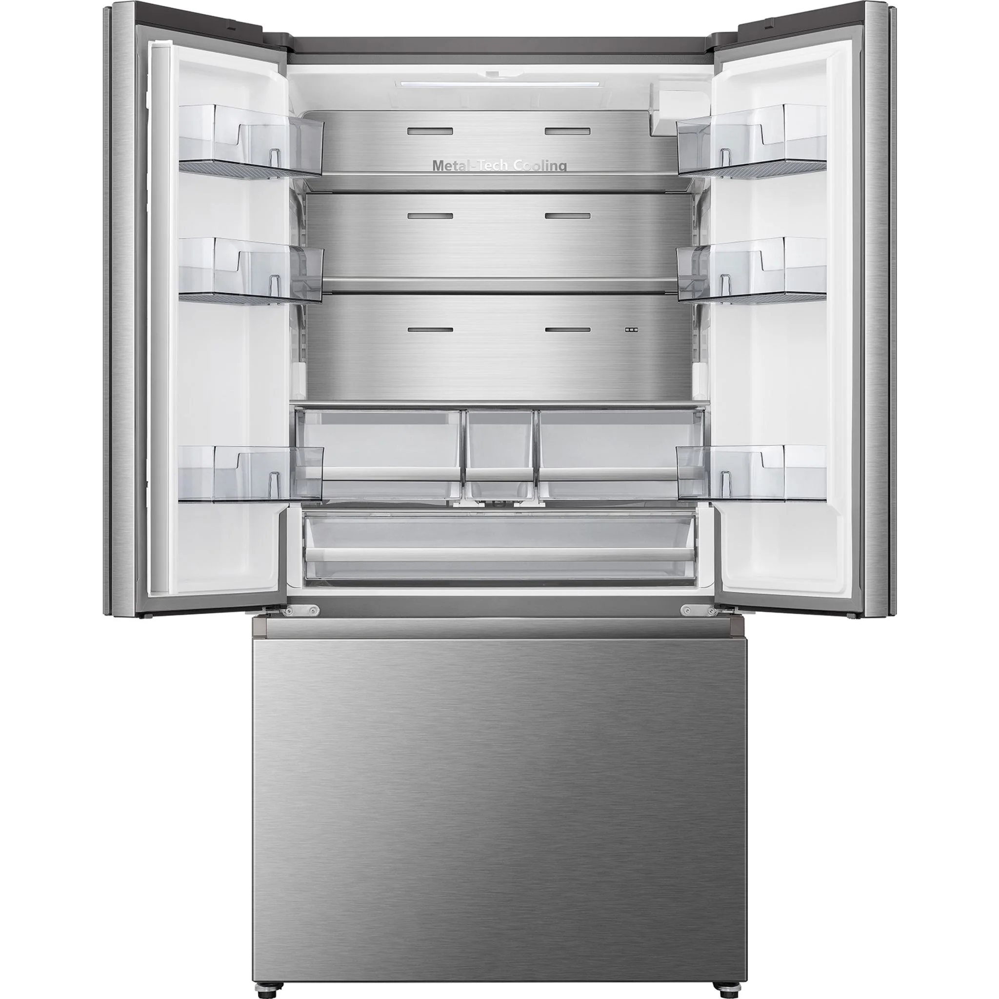 Hisense French Door Fridge (RF225C3CSEI) - Fingerprint Resistant Stainles Steel - Image 4