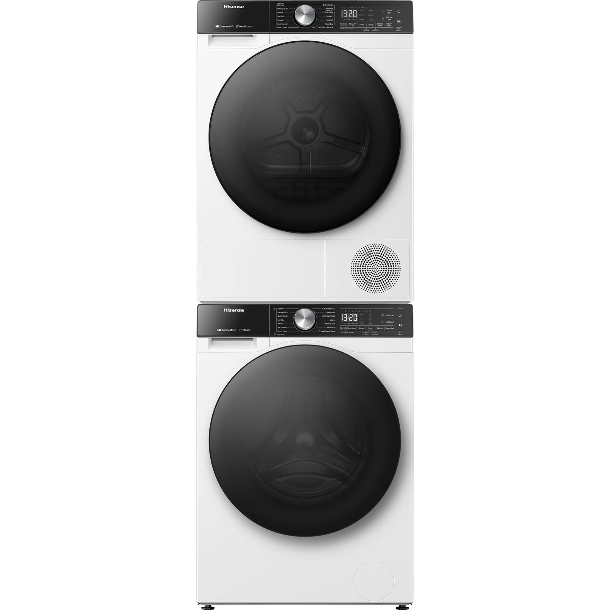 Hisense Front Load Pair (WF5S2845BW-DH5S452BW) - White - Image 2