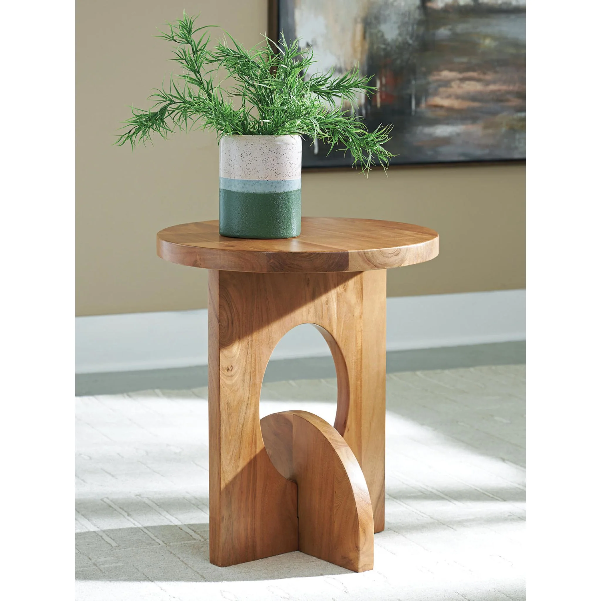 Hollbourne Accent Table - Brown - Image 3