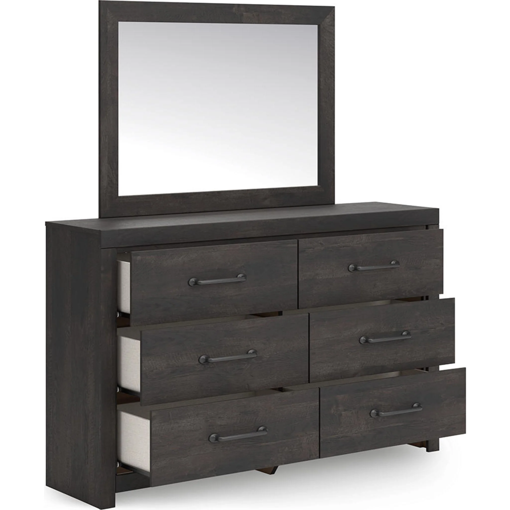 Hollivern 6 Piece Full Storage Bedroom - Dark Gray - Image 3