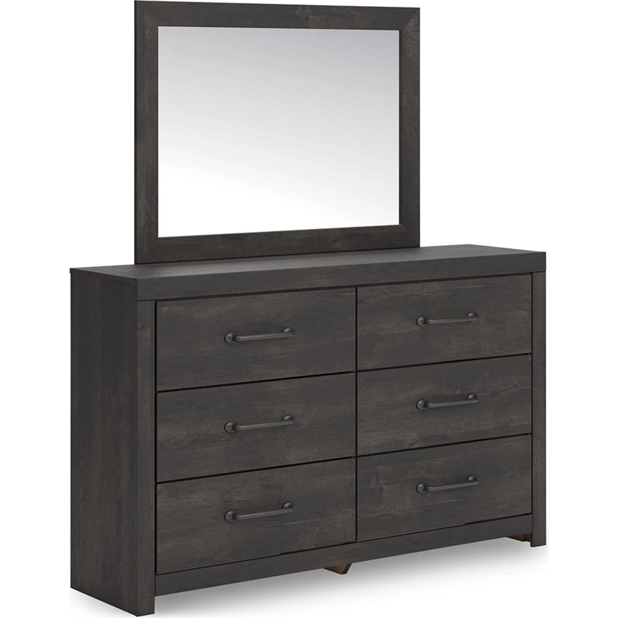 Hollivern 6 Piece Twin Panel Bedroom - Dark Gray - Image 4