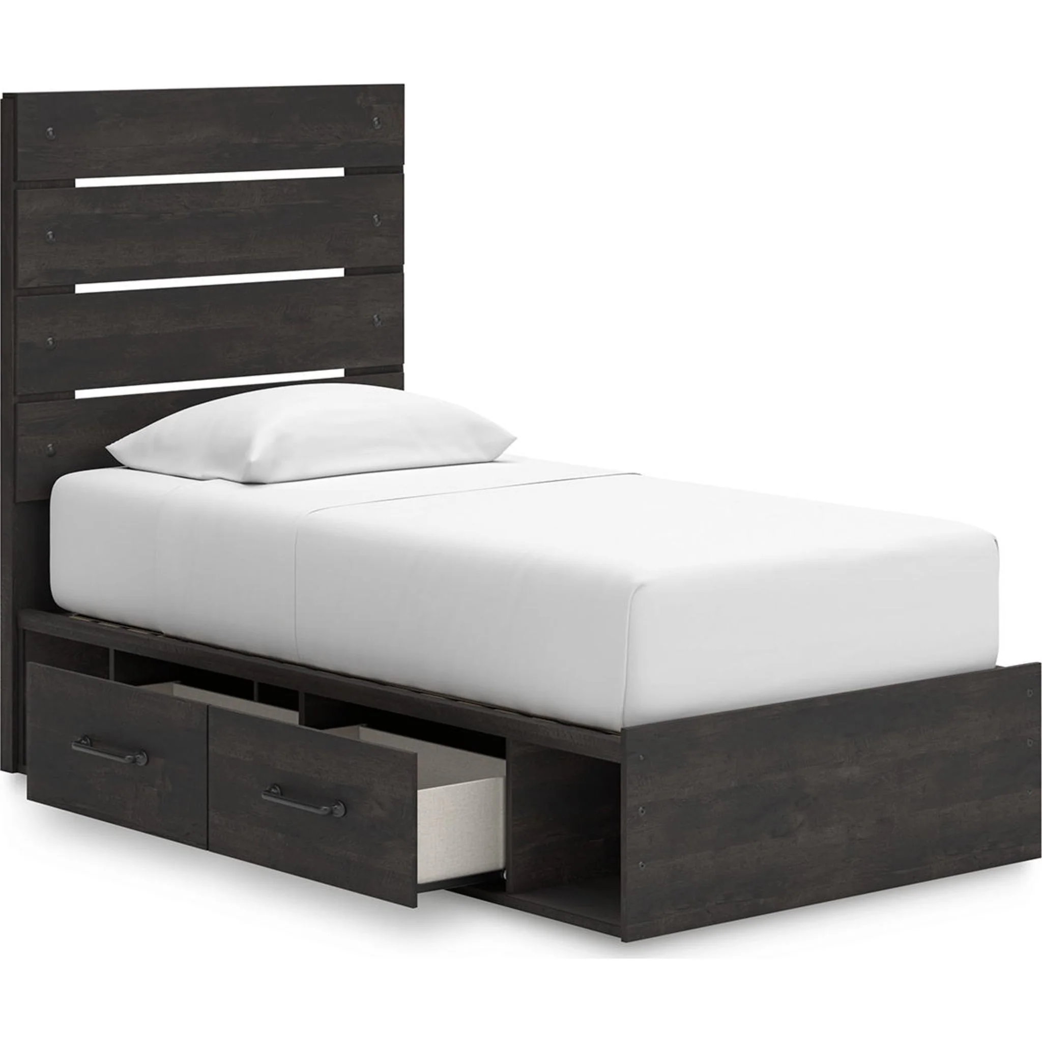Hollivern 6 Piece Twin Storage Bedroom - Dark Gray - Image 12