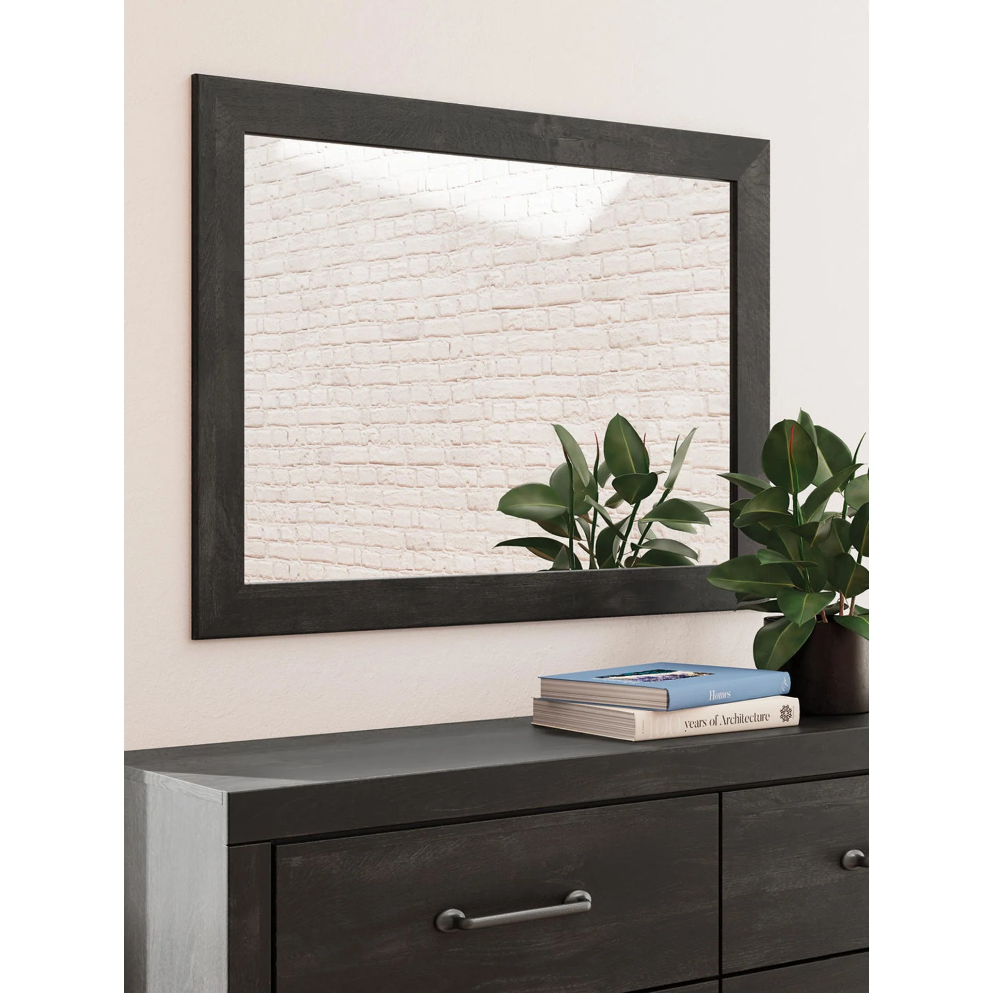 Hollivern Dresser and Mirror - Dark Gray - Image 6