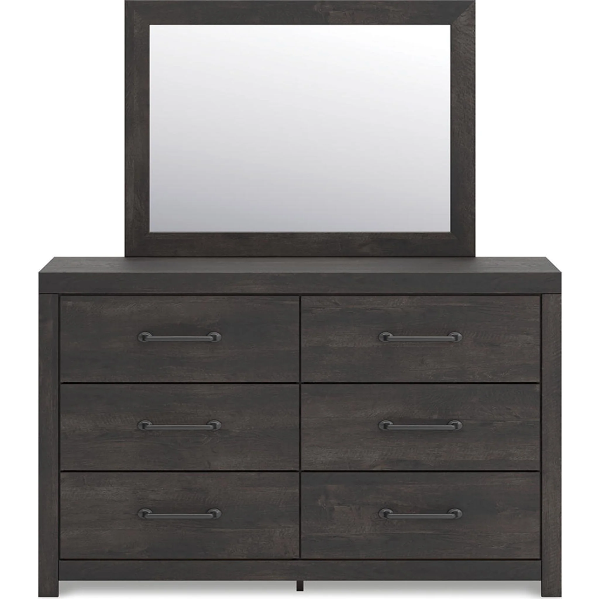 Hollivern Dresser and Mirror - Dark Gray - Image 7