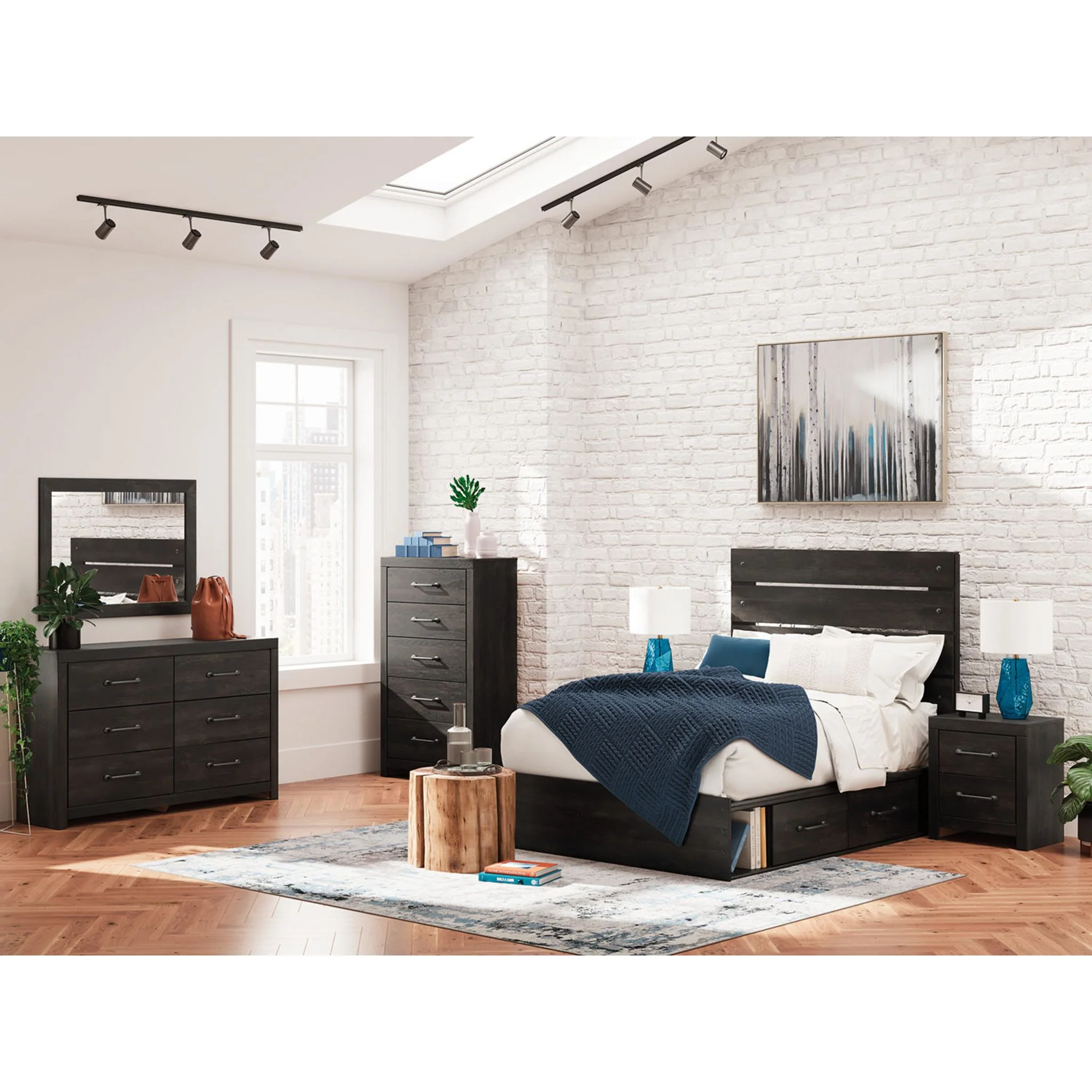 Hollivern Full Storage Bed - Dark Gray - Image 15