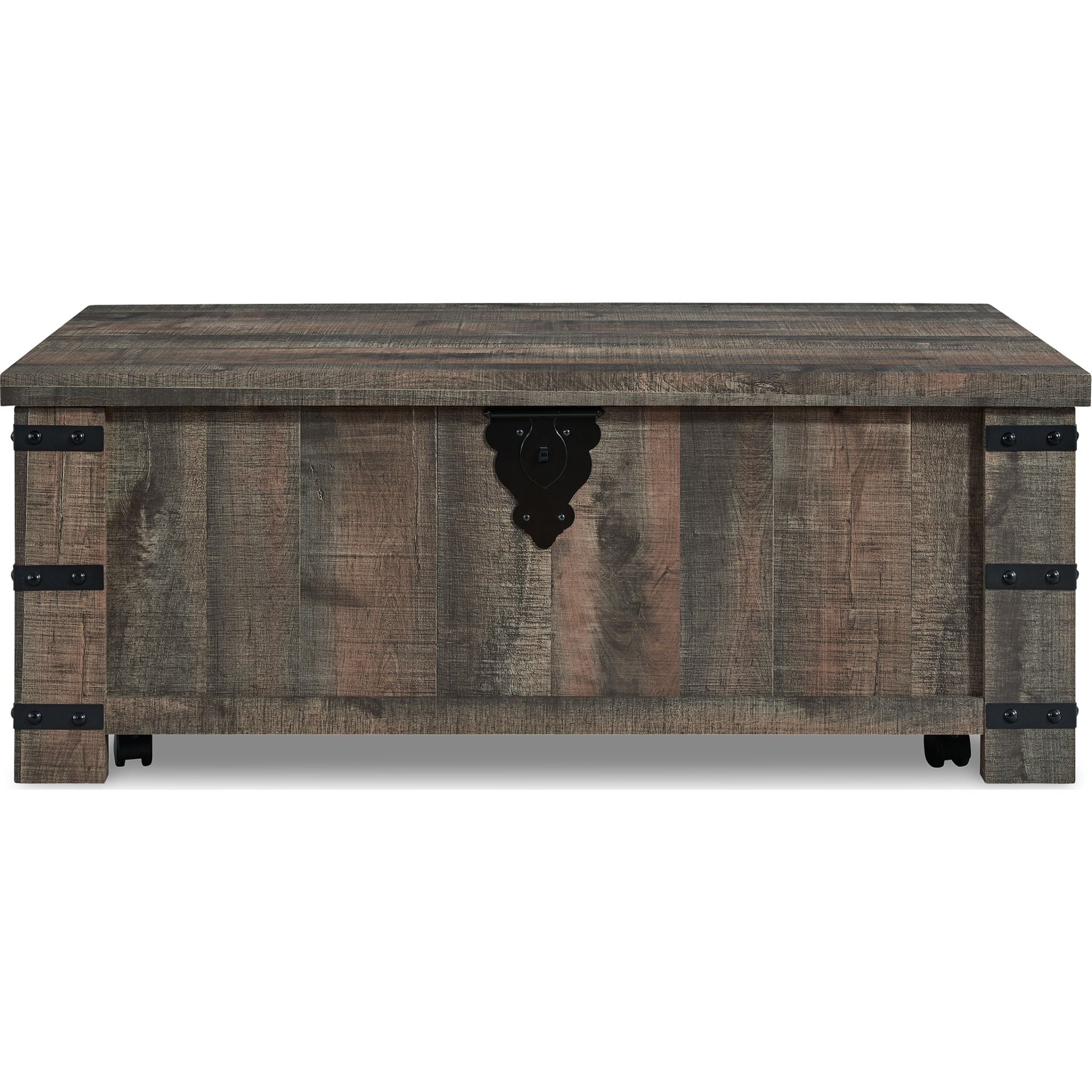 Hollum Coffee Table - Rustic Brown - Image 4