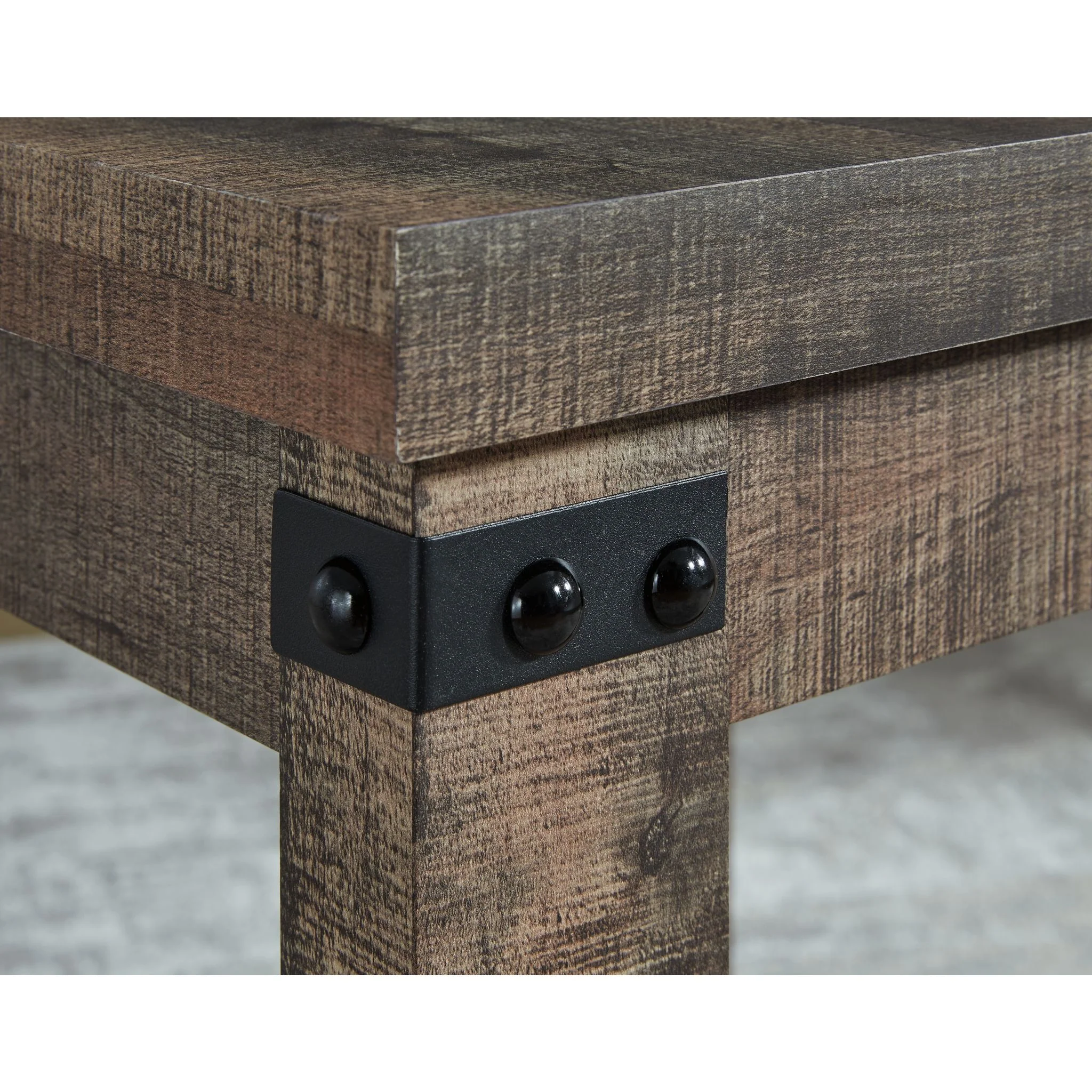 Hollum End Table - Rustic Brown - Image 5