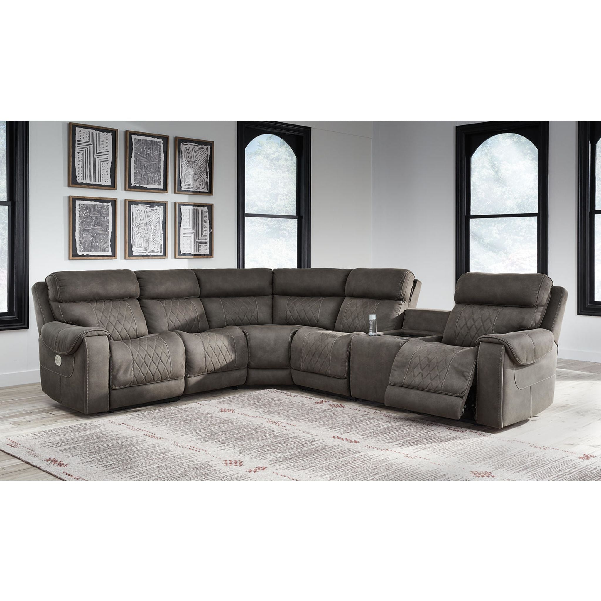 Hoopster 6 Piece Sectional with Power - Image 2