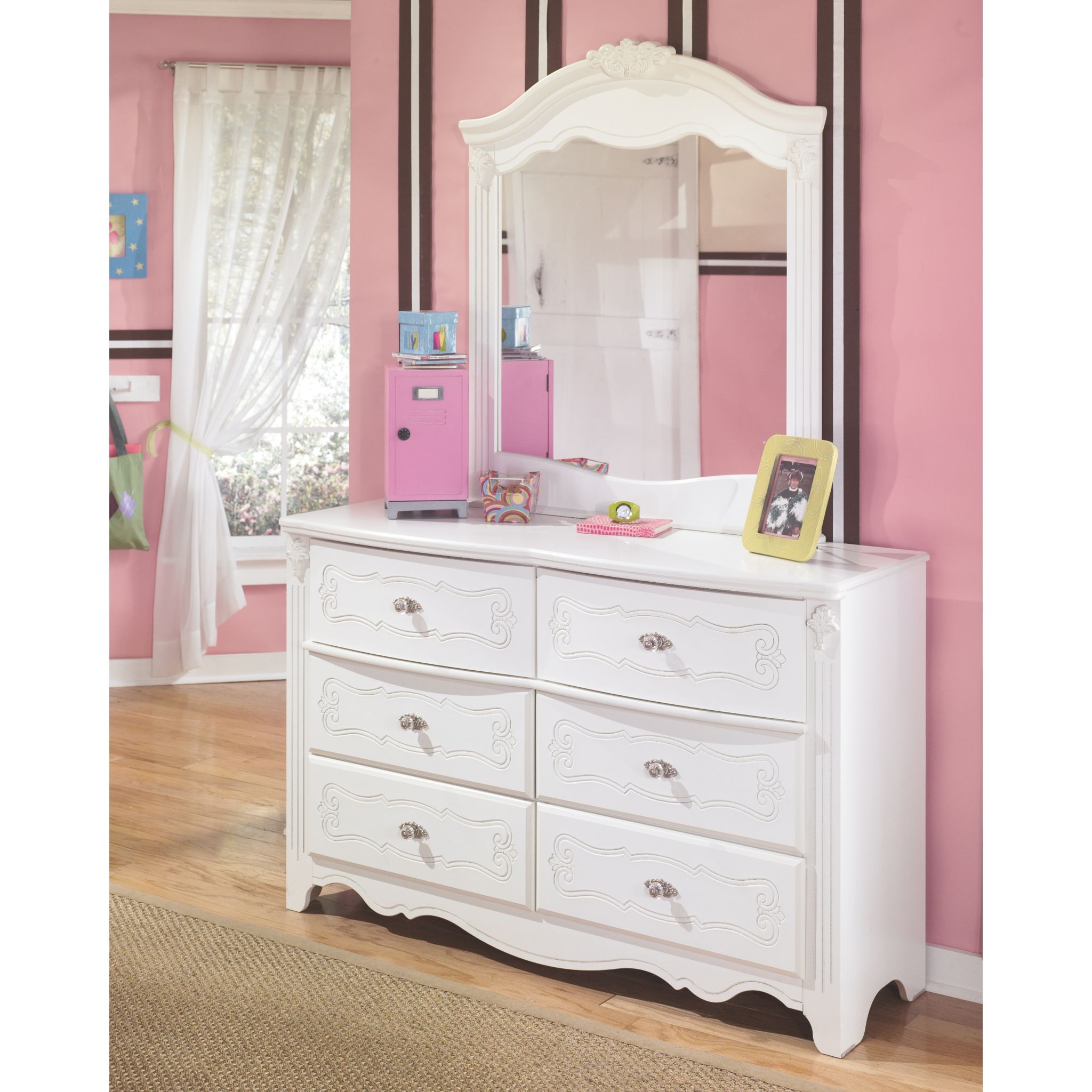 Exquisite 5 Piece Twin Bedroom - White - Image 2