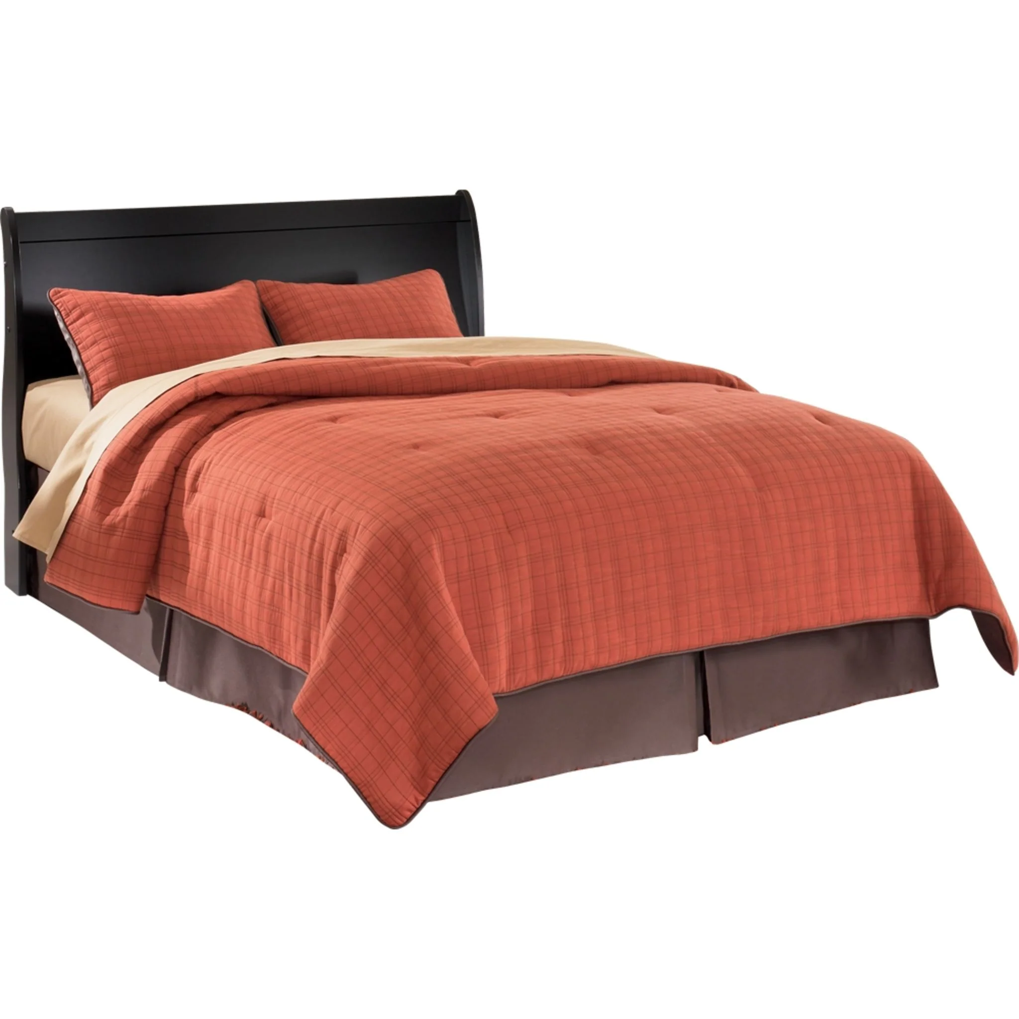 Huey Vineyard King Sleigh Headboard - Black - Image 3
