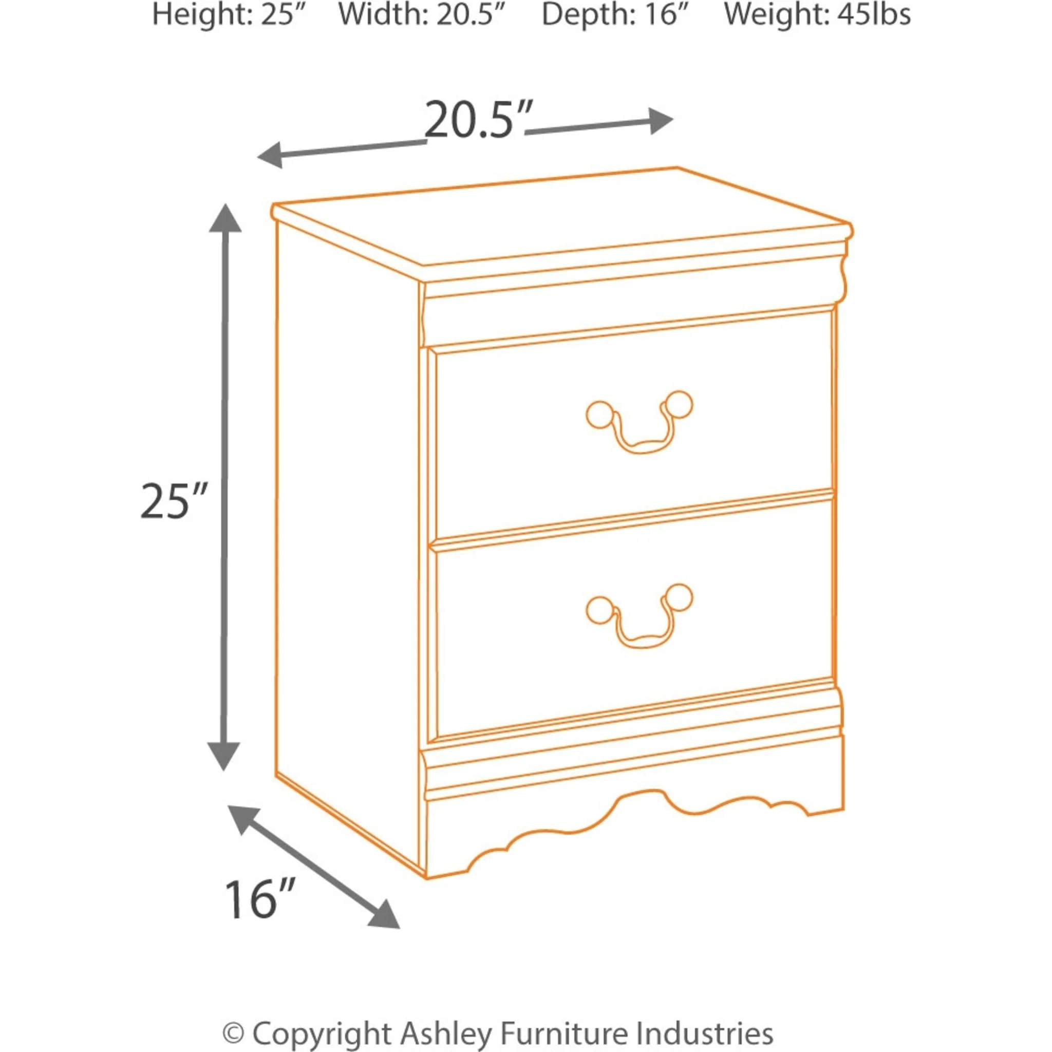Huey Vineyard Nightstand - Black - Image 4