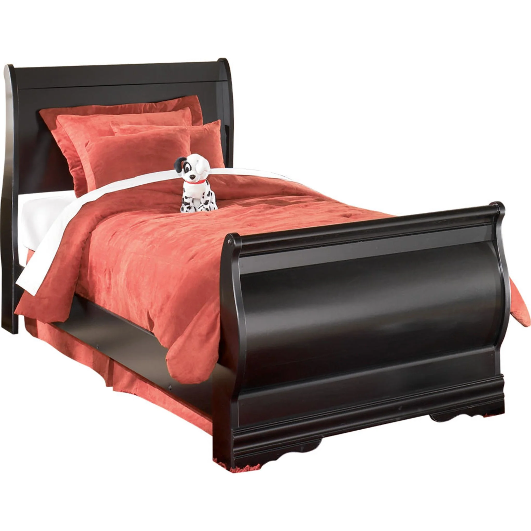 Huey Vineyard Sleigh Bed - Black - Image 10