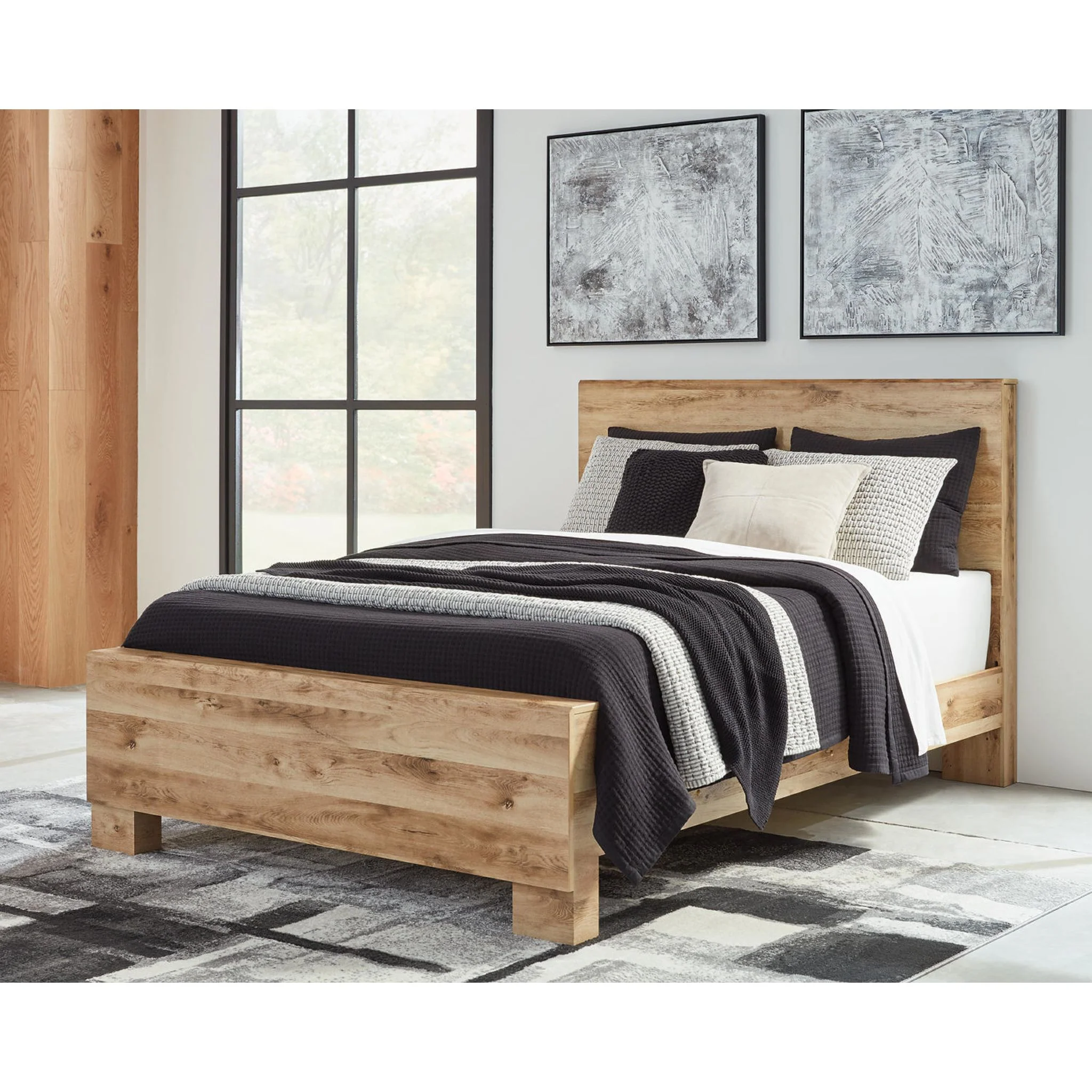 Hyanna 6 Piece King Panel Bedroom - Tan Brown - Image 10
