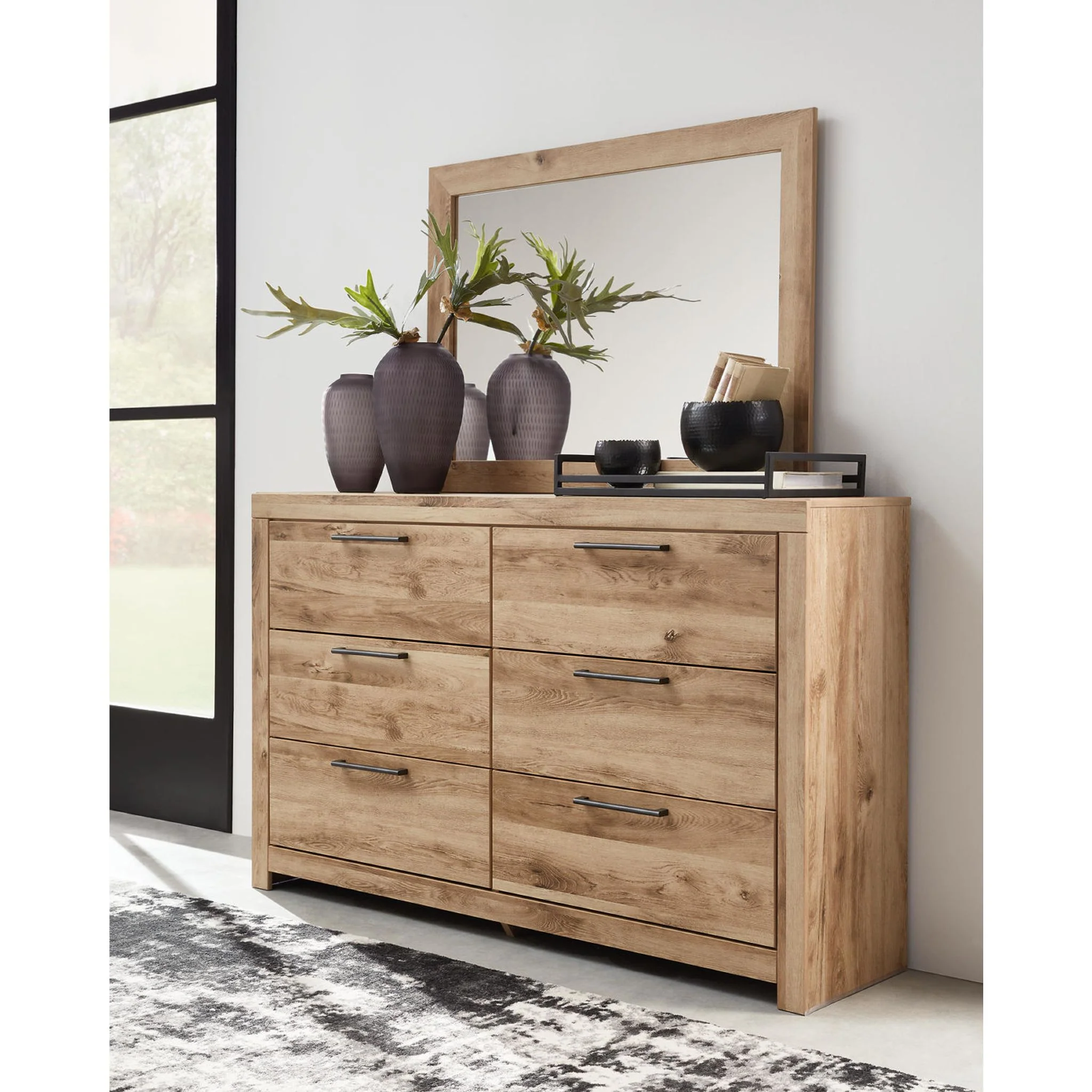 Hyanna 6 Piece King Panel Bedroom - Tan Brown - Image 20