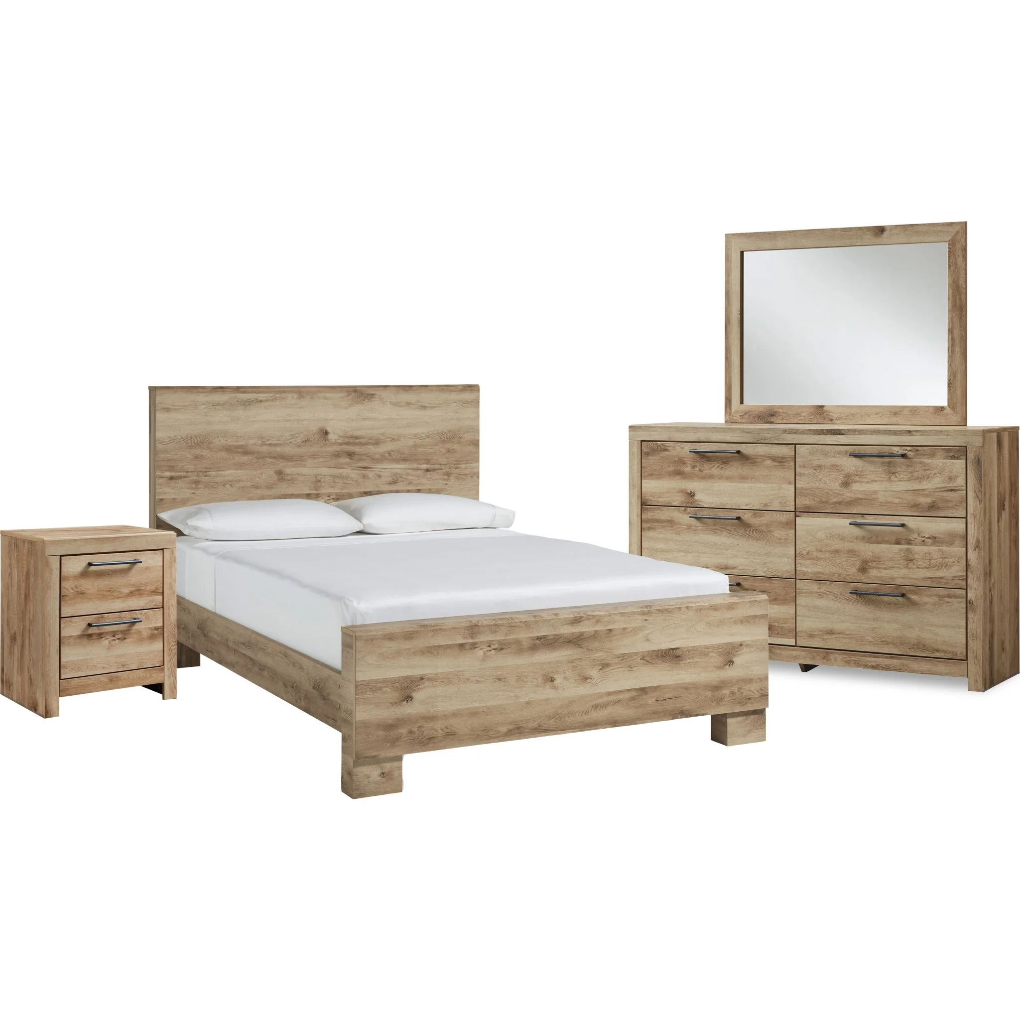 Hyanna 6 Piece Queen Bedroom - Tan