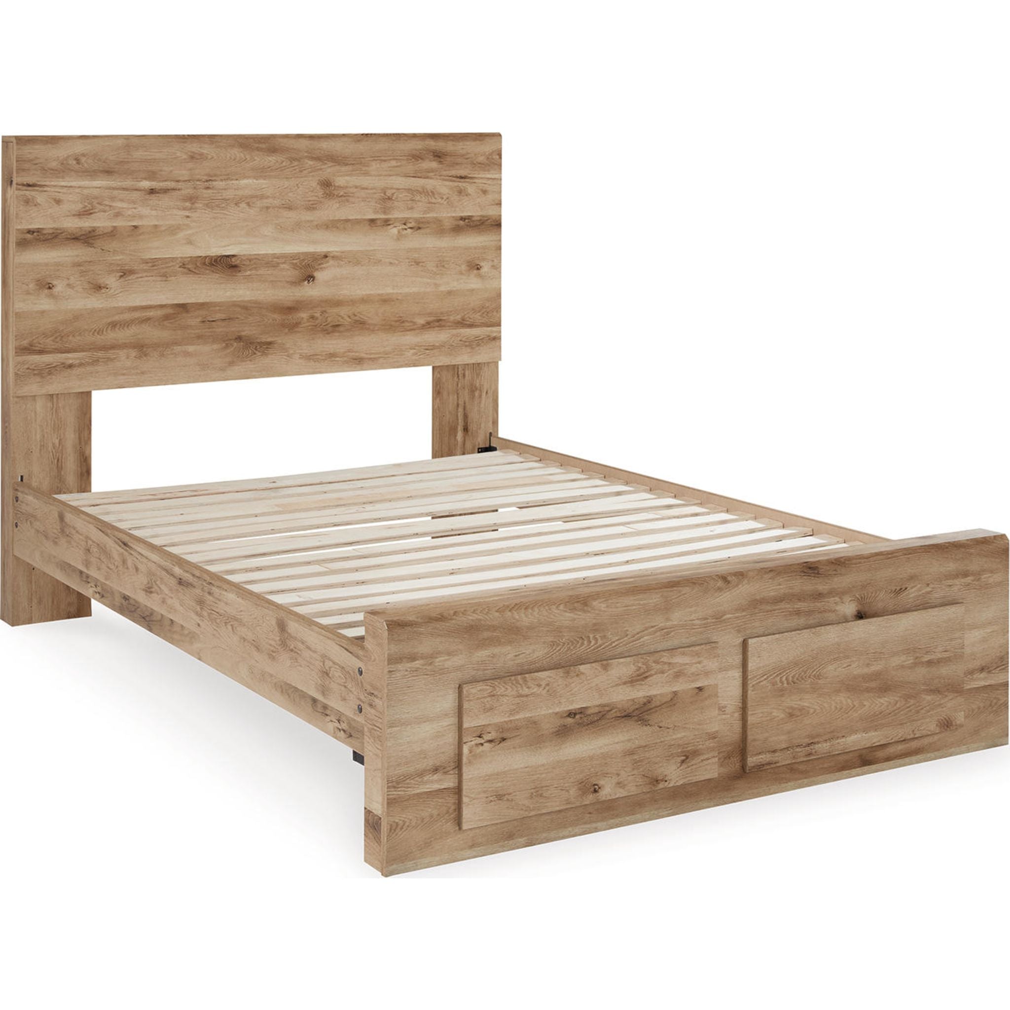 Hyanna Full Bed with Footboard Storage - Tan Brown - Image 2