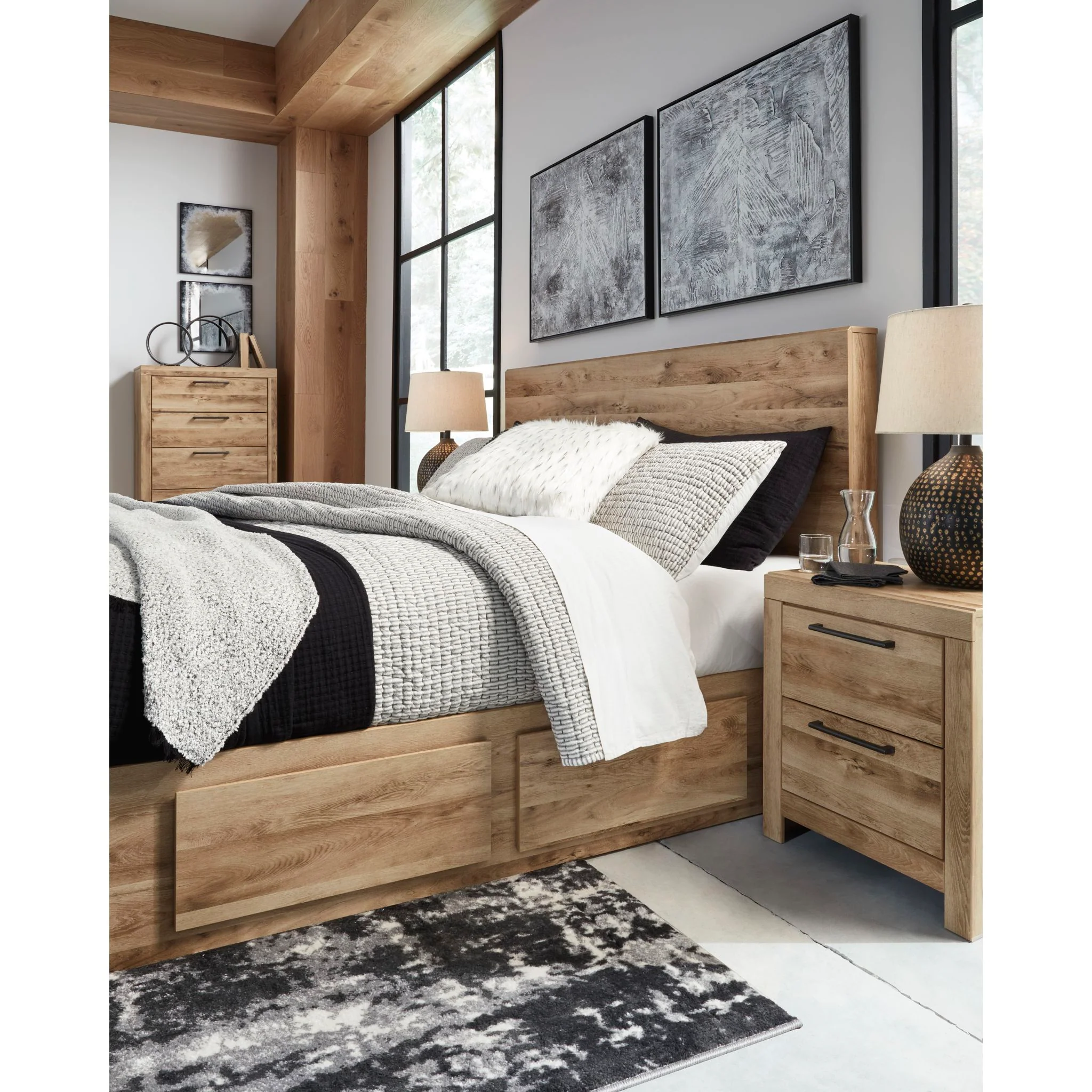 Hyanna Storage Bed - Tan Brown - Image 7