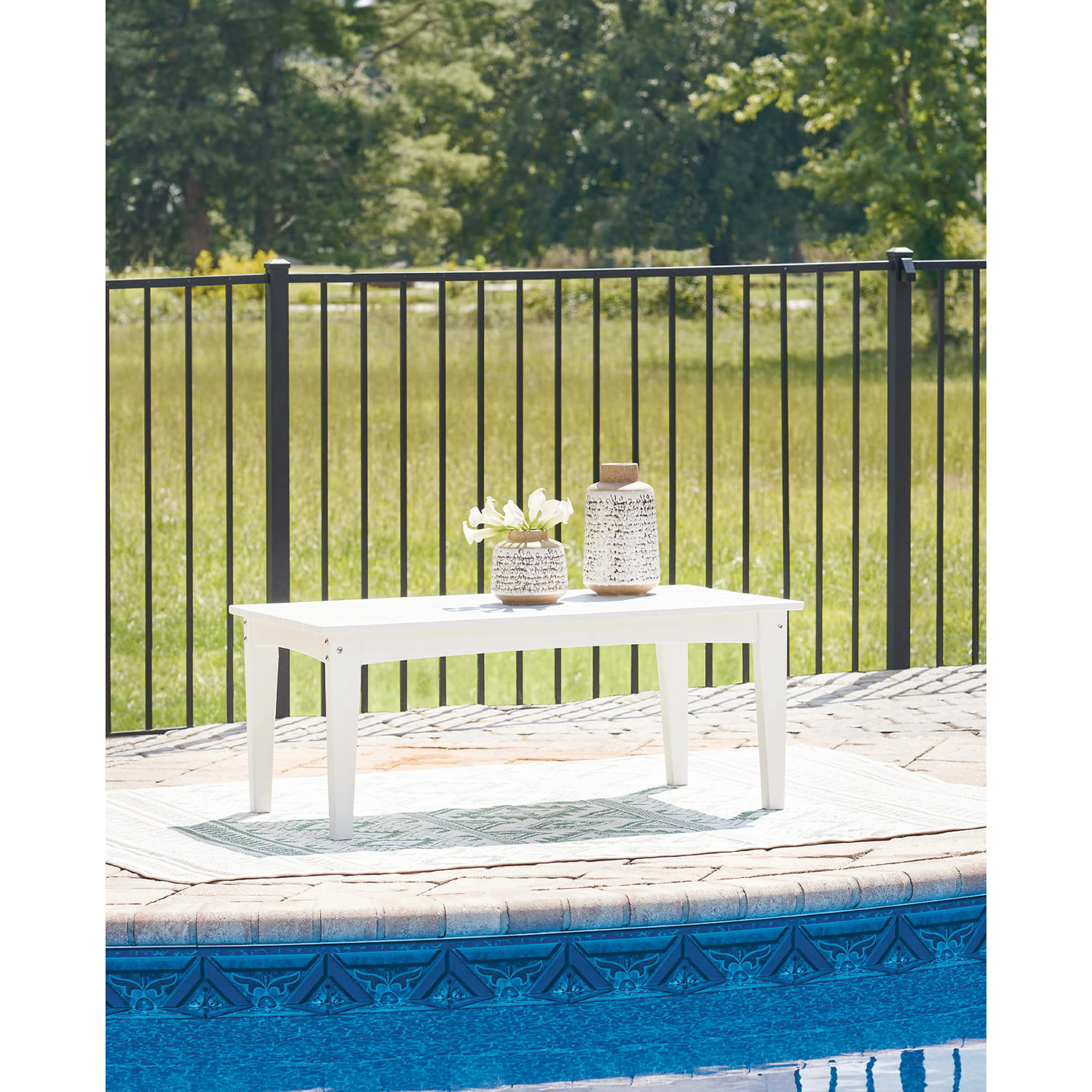 Hyland Wave Outdoor Coffee Table - Image 16