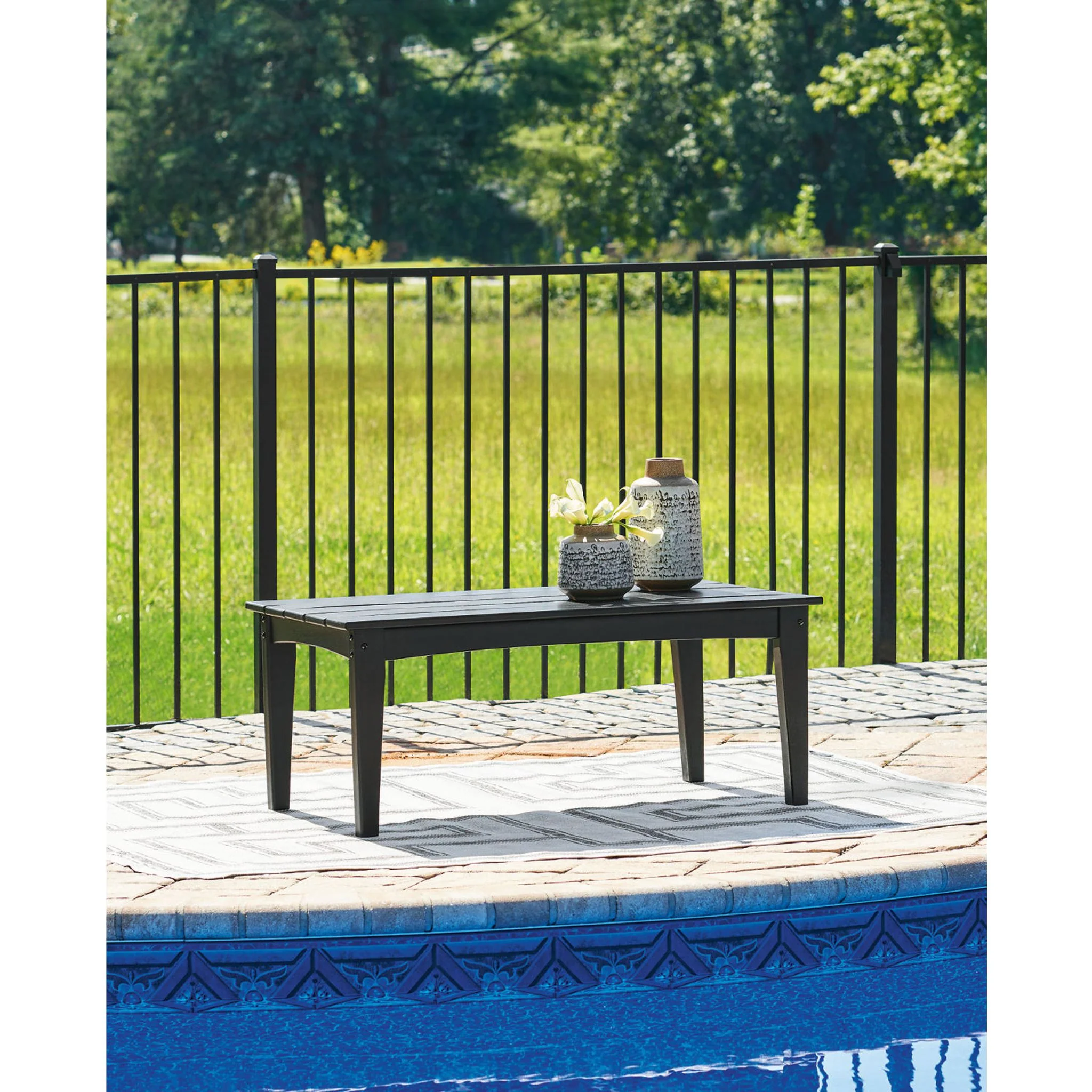 Hyland Wave Outdoor Coffee Table - Image 8