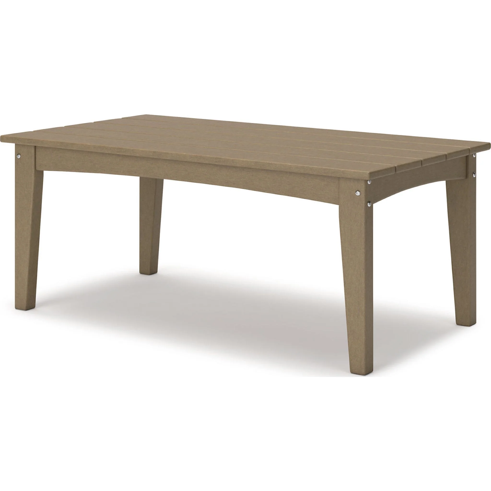 Hyland Wave Outdoor Coffee Table - Driftwood - Image 2