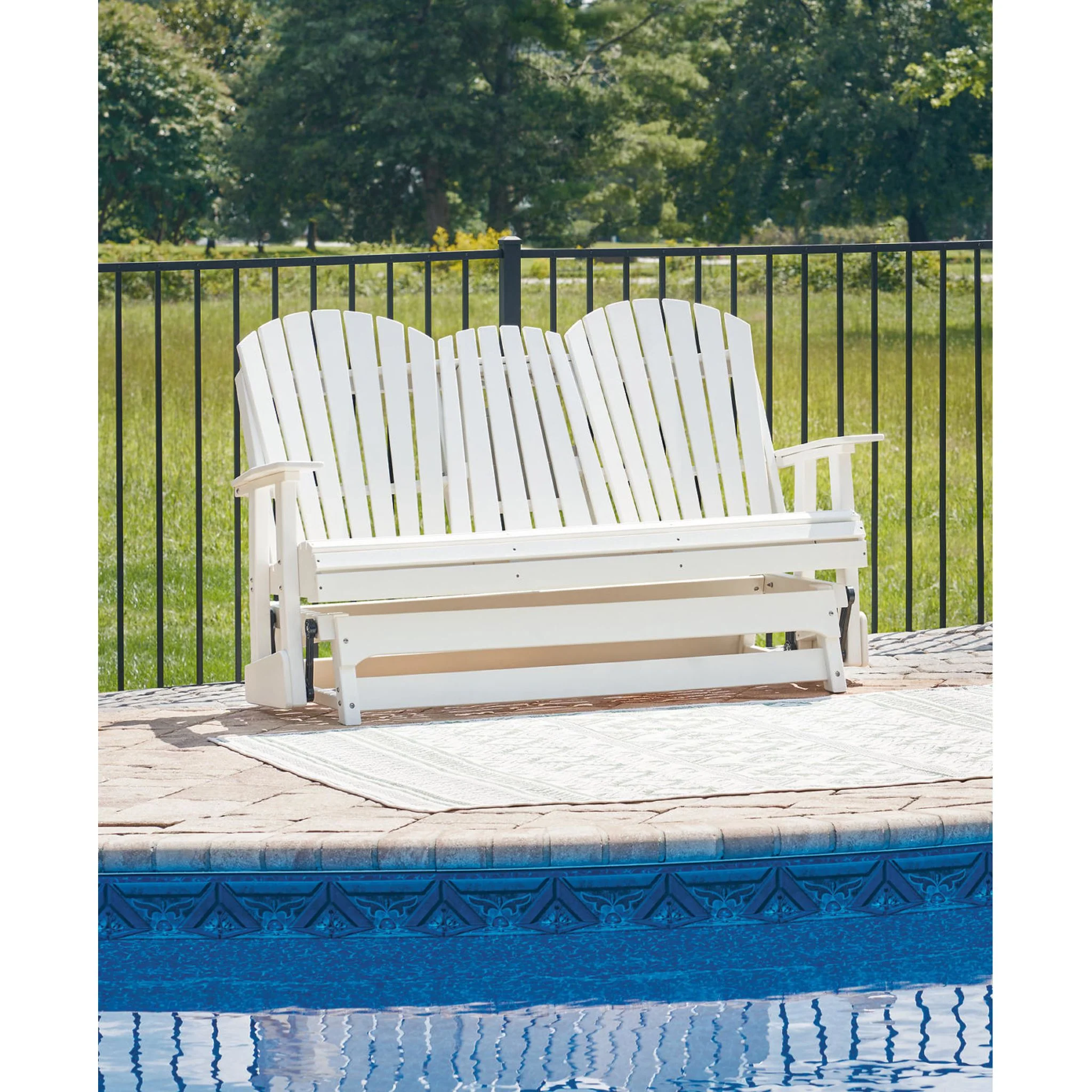 Hyland Wave Outdoor Loveseat Glider - Image 23