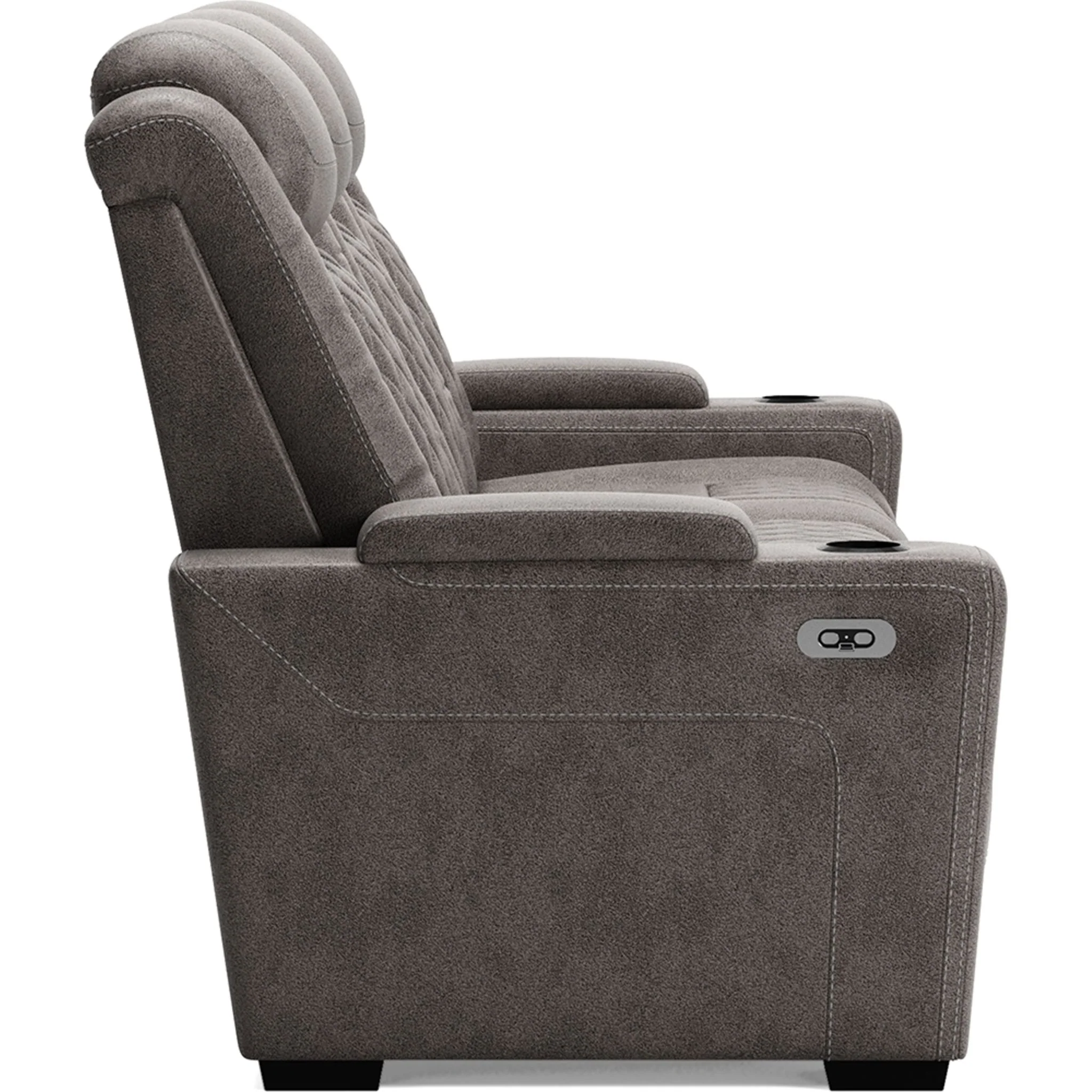 HyllMont Power Reclining Sofa - Gray - Image 10