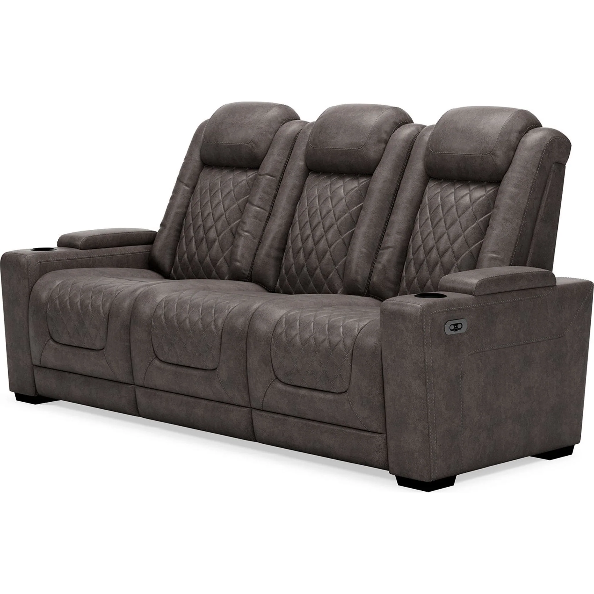 HyllMont Power Reclining Sofa - Gray - Image 18