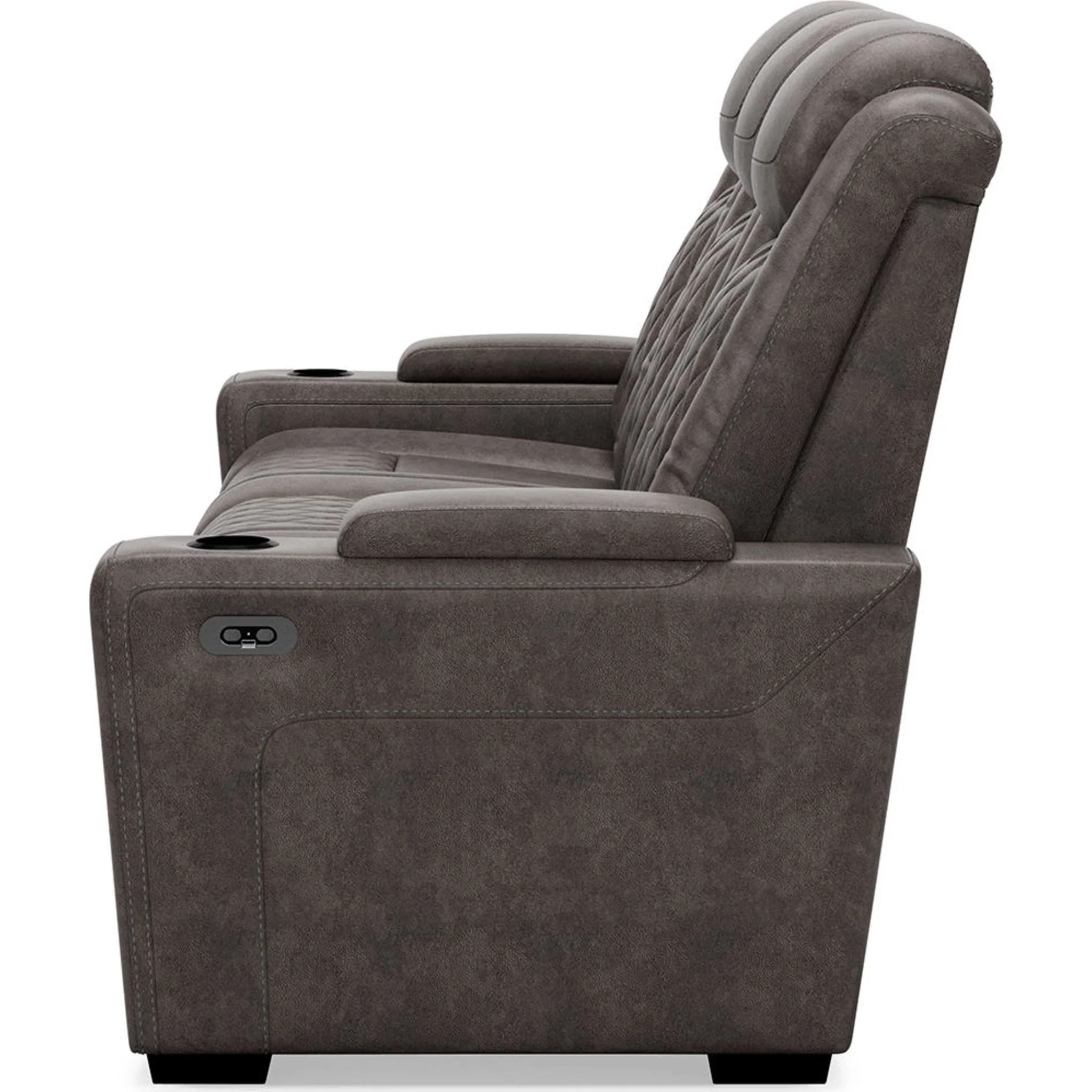 HyllMont Power Reclining Sofa - Gray - Image 27