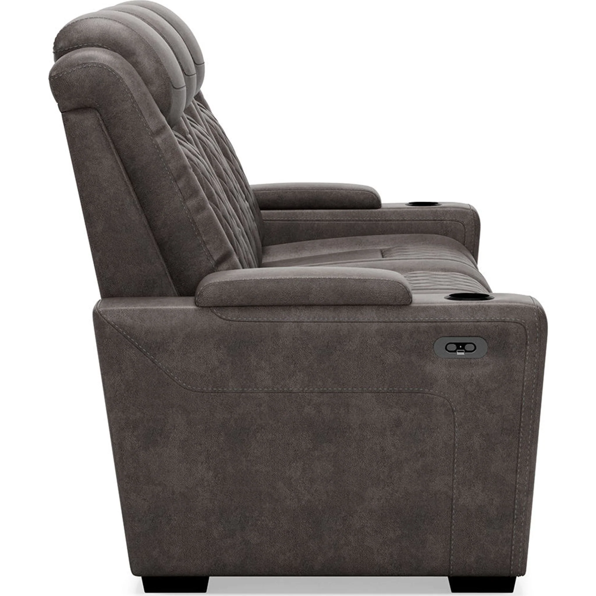 HyllMont Power Reclining Sofa - Gray - Image 29