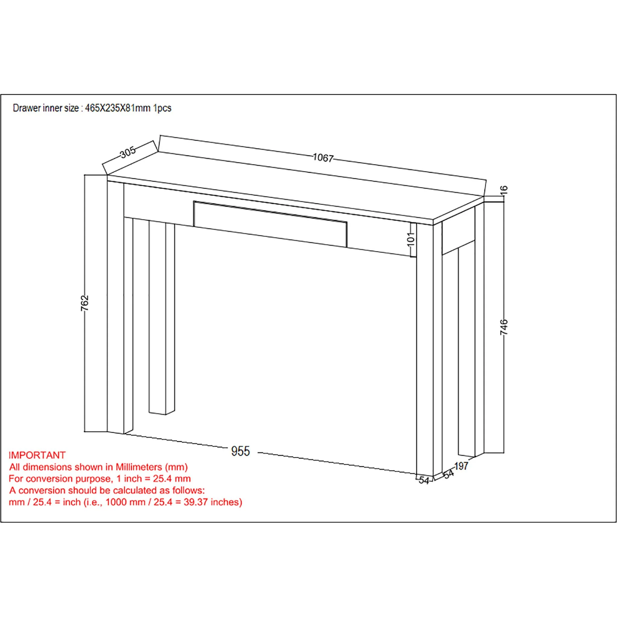 Idris Console Table - Dark Sheesham - Image 8