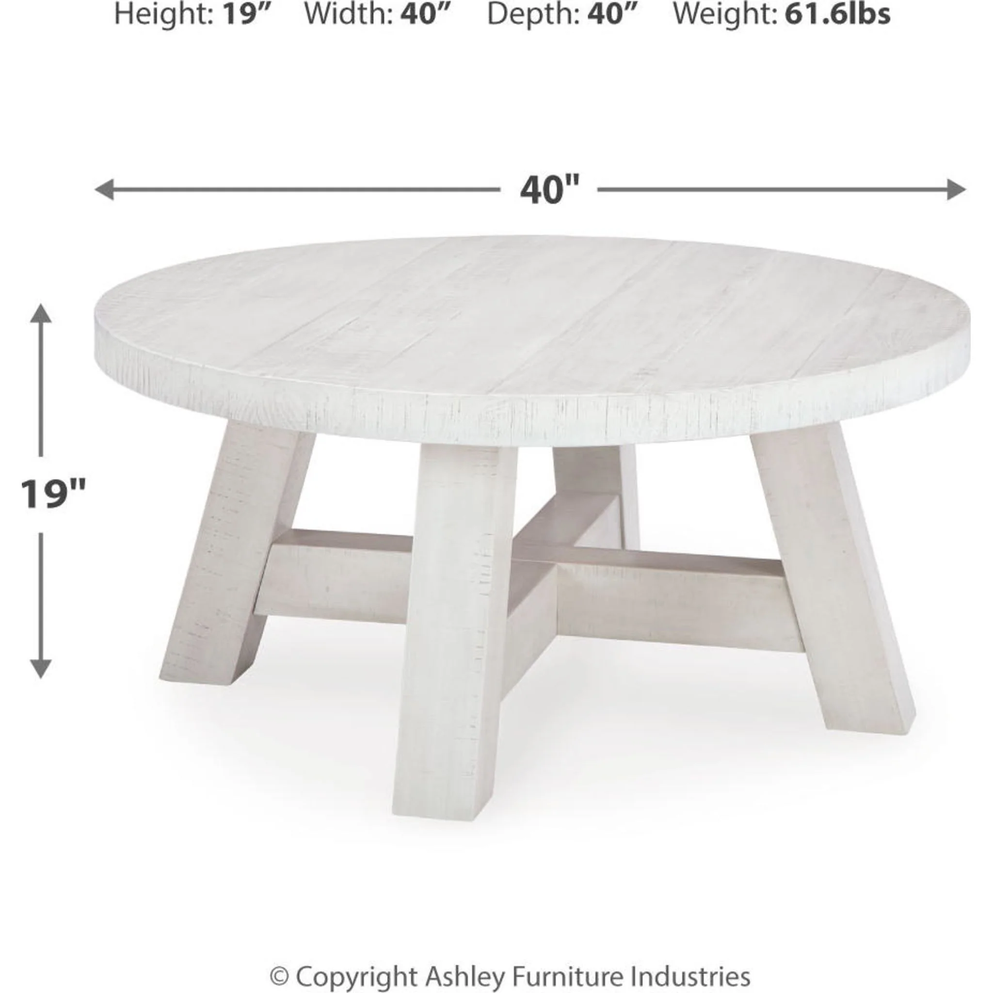 Jallison Coffee Table - Off White - Image 5