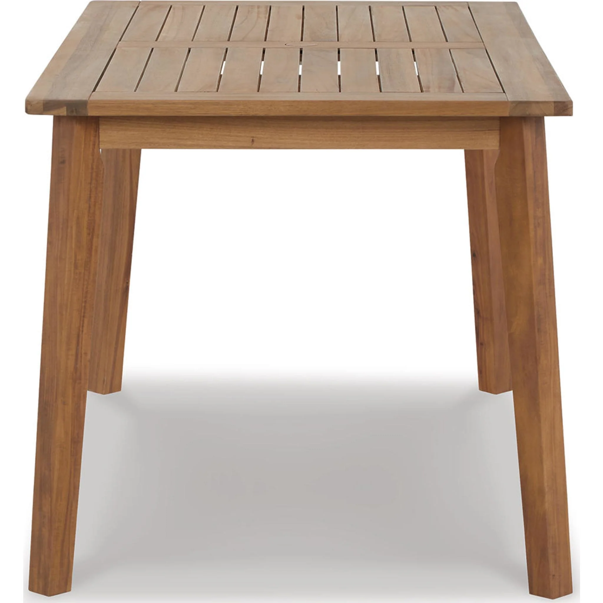 Janiyah Outdoor Rectangle Dining Table - Light Brown - Image 5