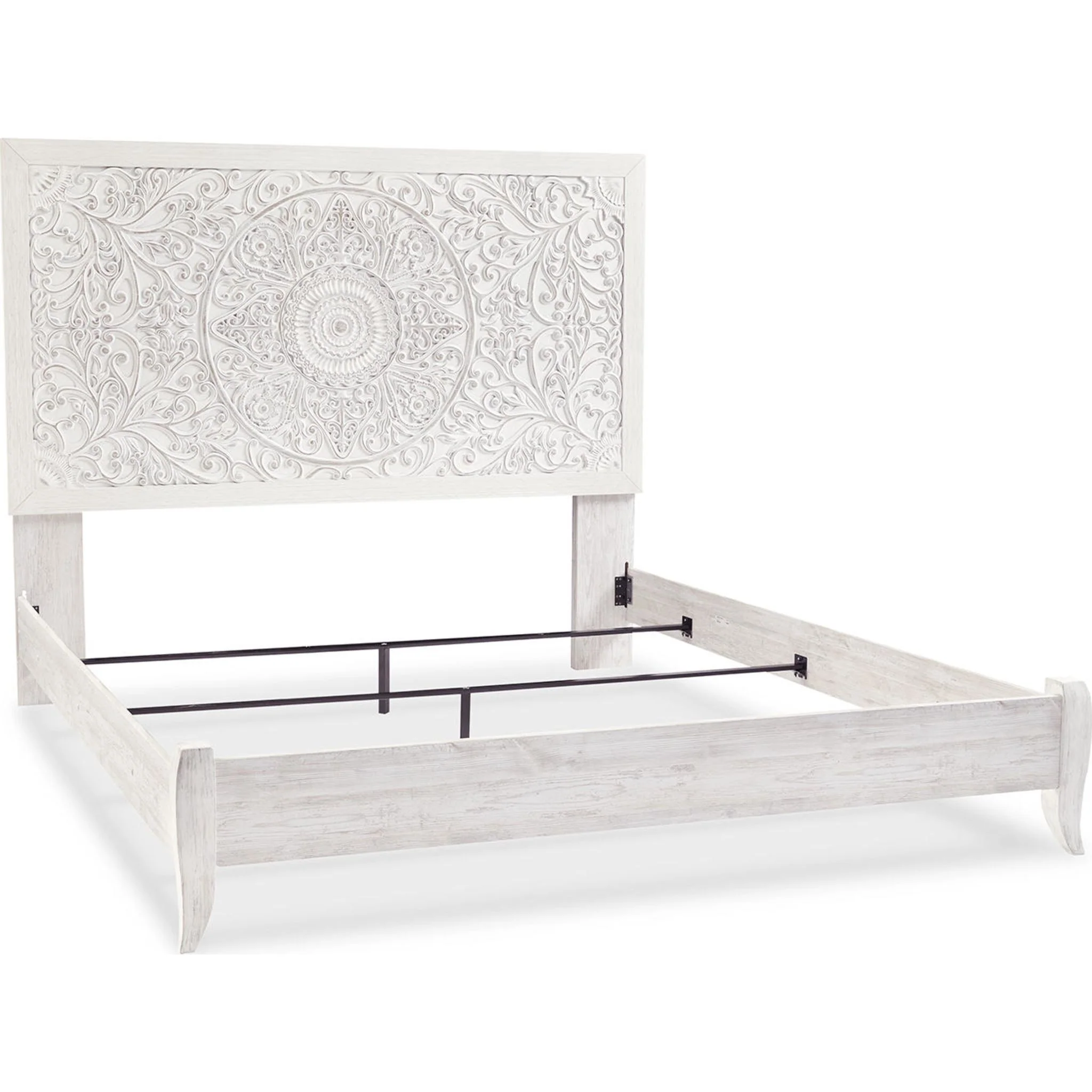 Jareth Panel Bed - Whitewash - Image 32