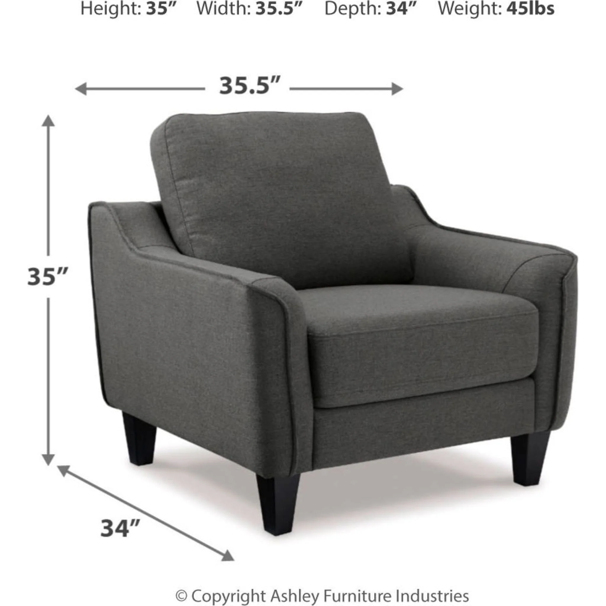 Jarreau Chair - Gray - Image 10
