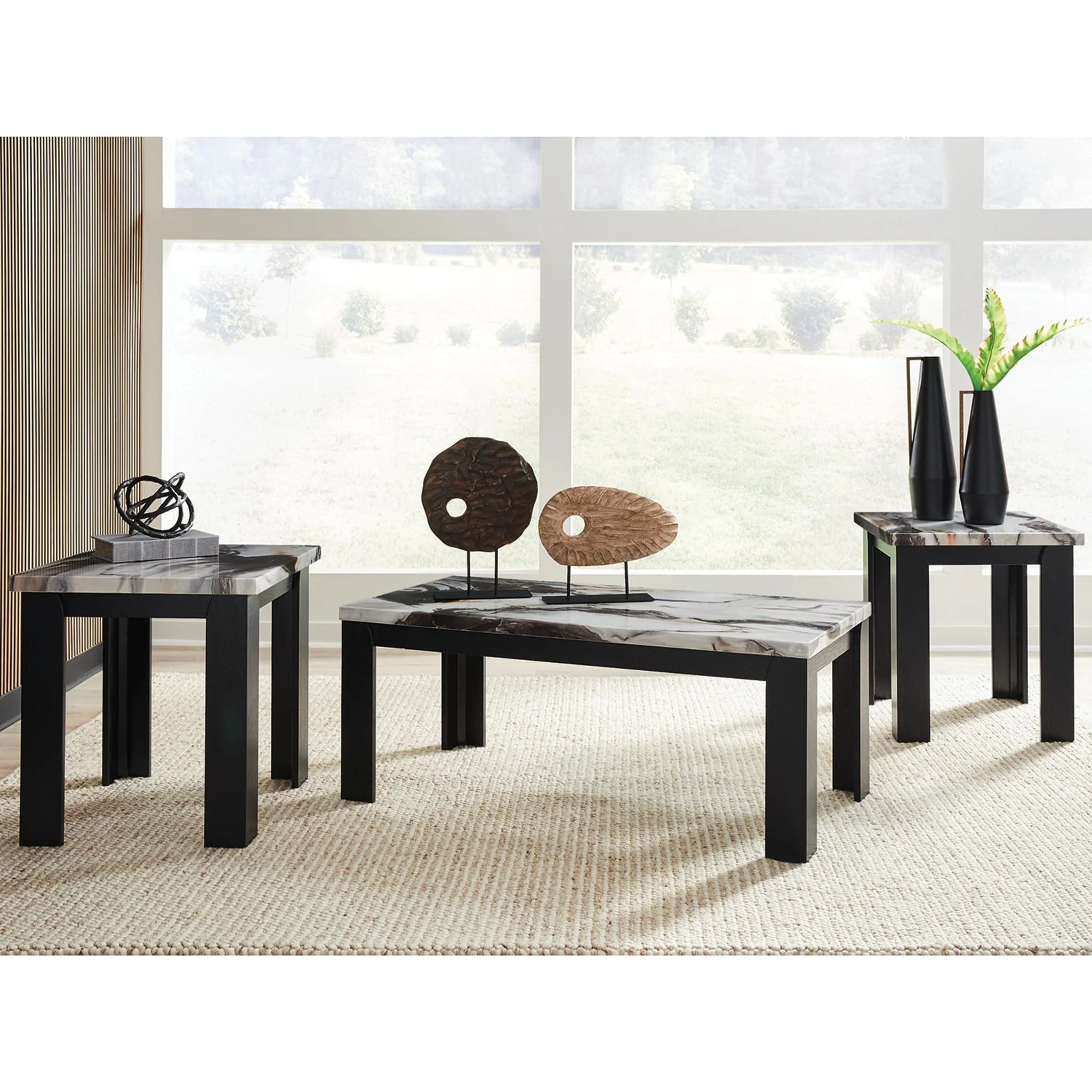 Jazmore 3 Pack Tables - Dark Brown - Image 3