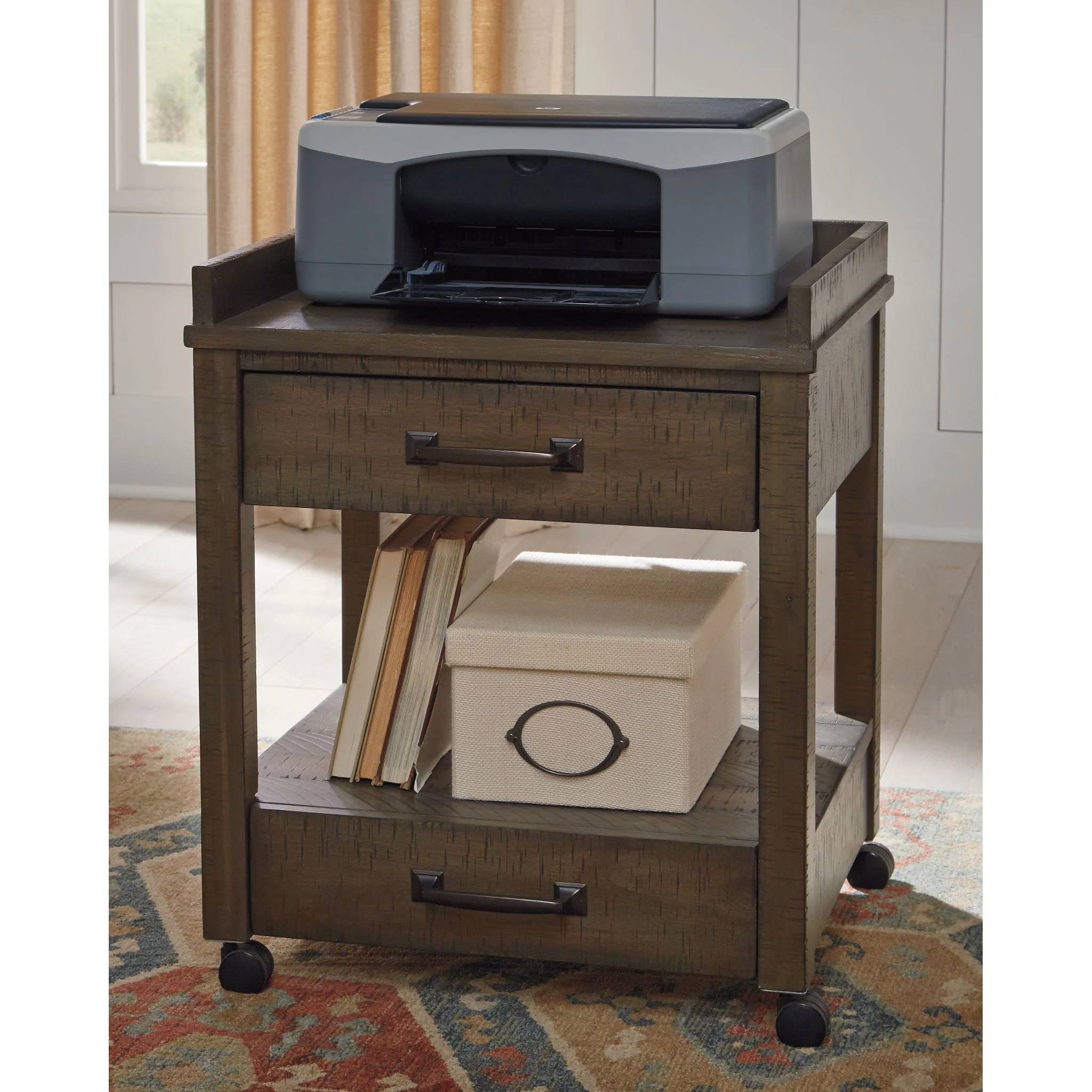 Johurst Printer Stand - Gray - Image 2
