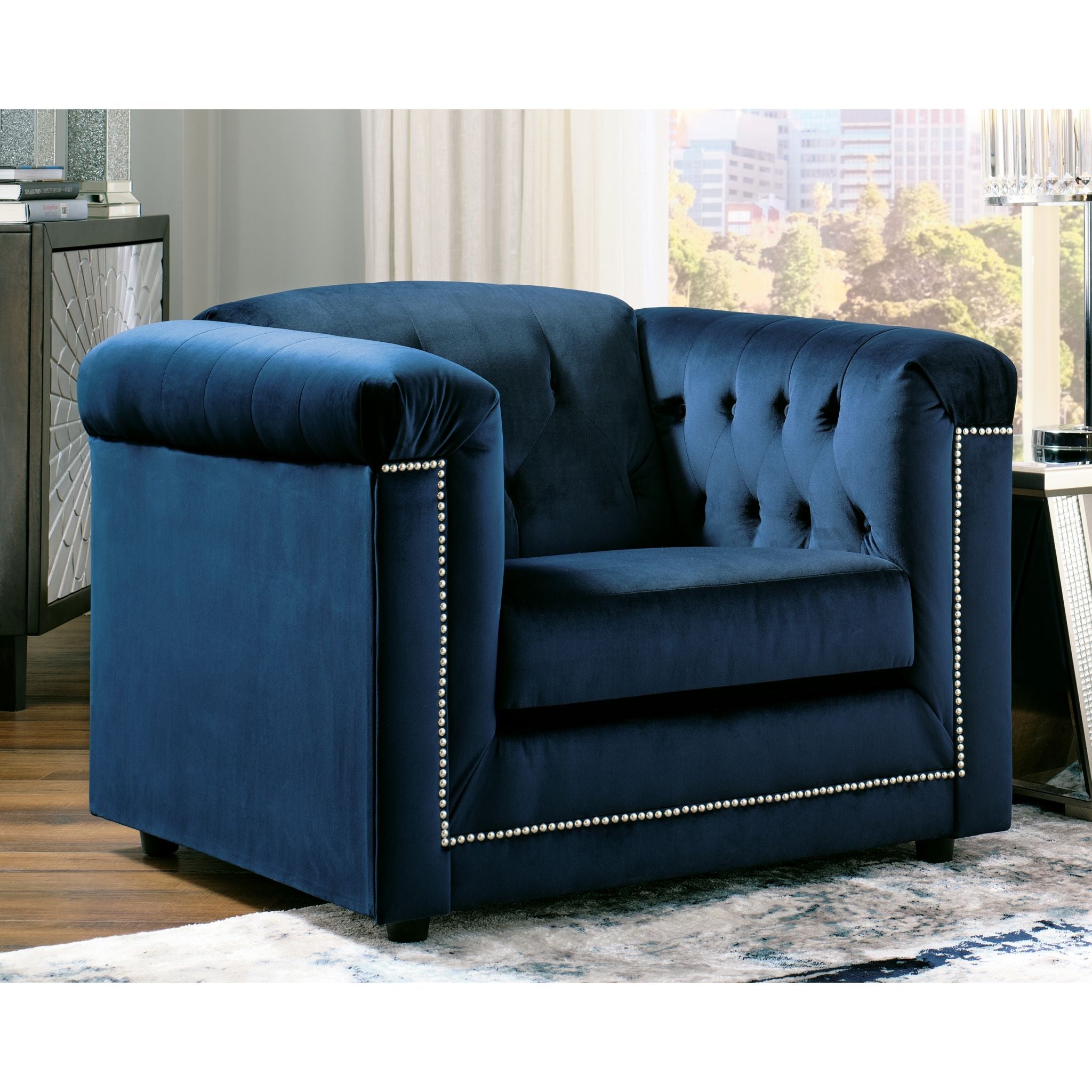 Josanna Chair - Navy - Image 2
