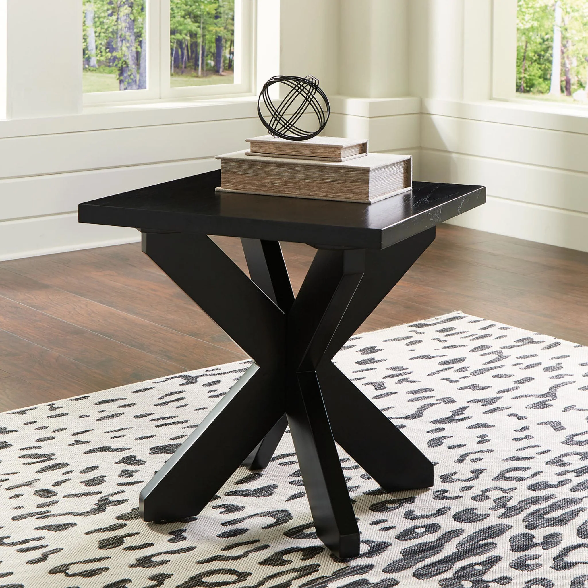 Joshyard End Table - Black - Image 9