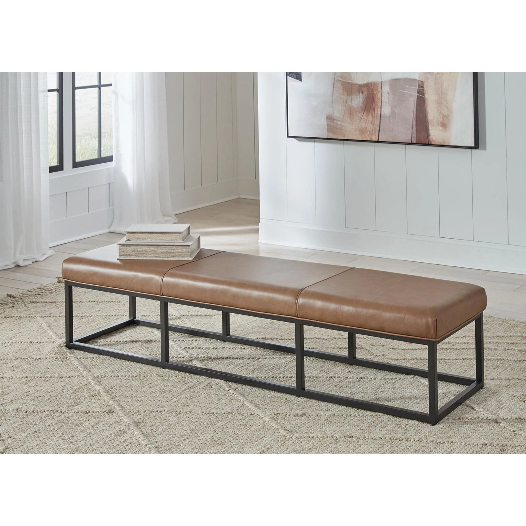Joston Bench - Caramel - Image 2