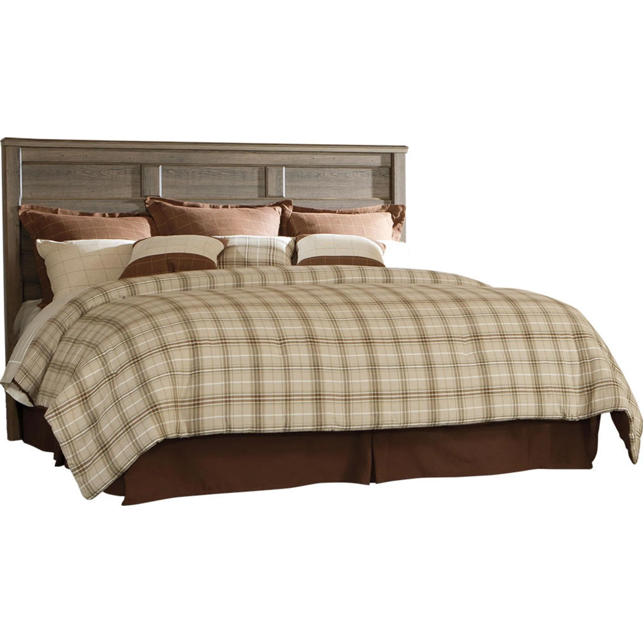 Juararo Panel Headboard - Dark Brown - Image 14