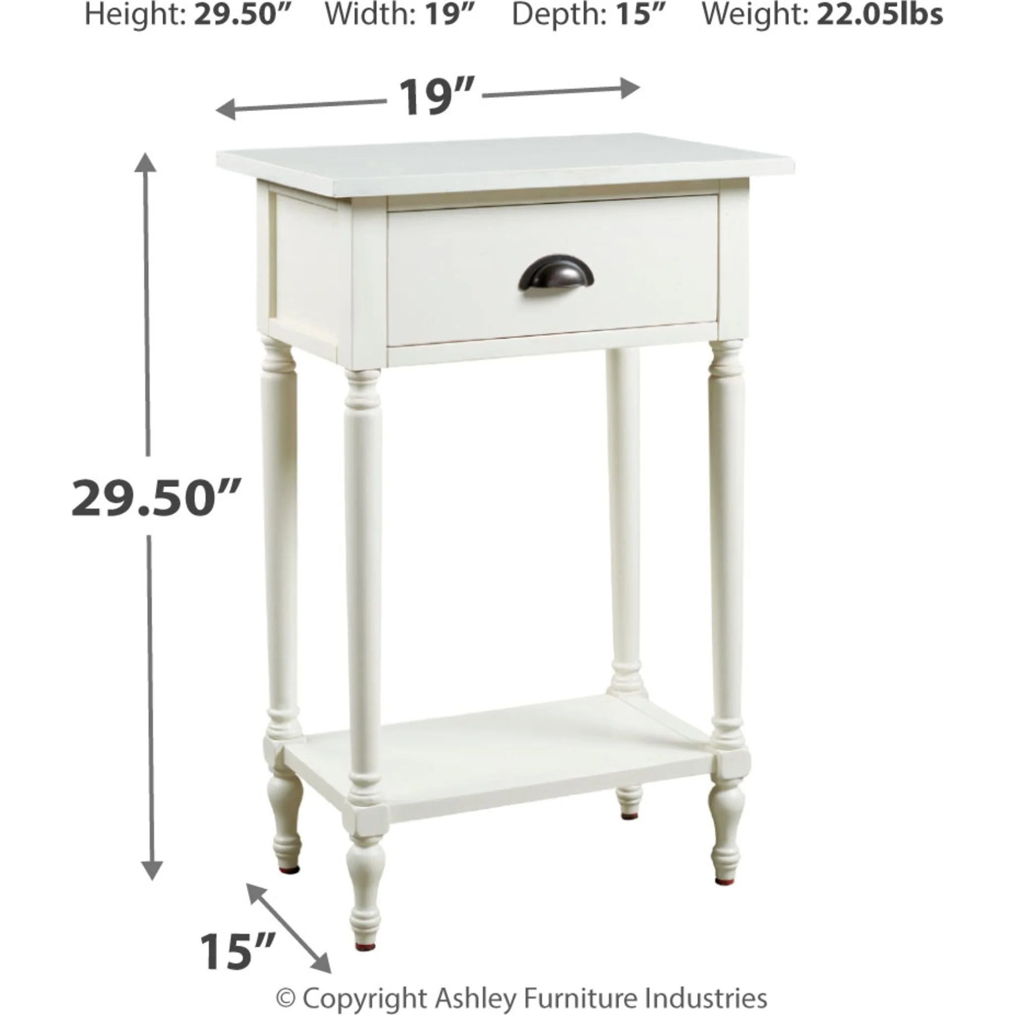 Juinville Accent Table - White - Image 4