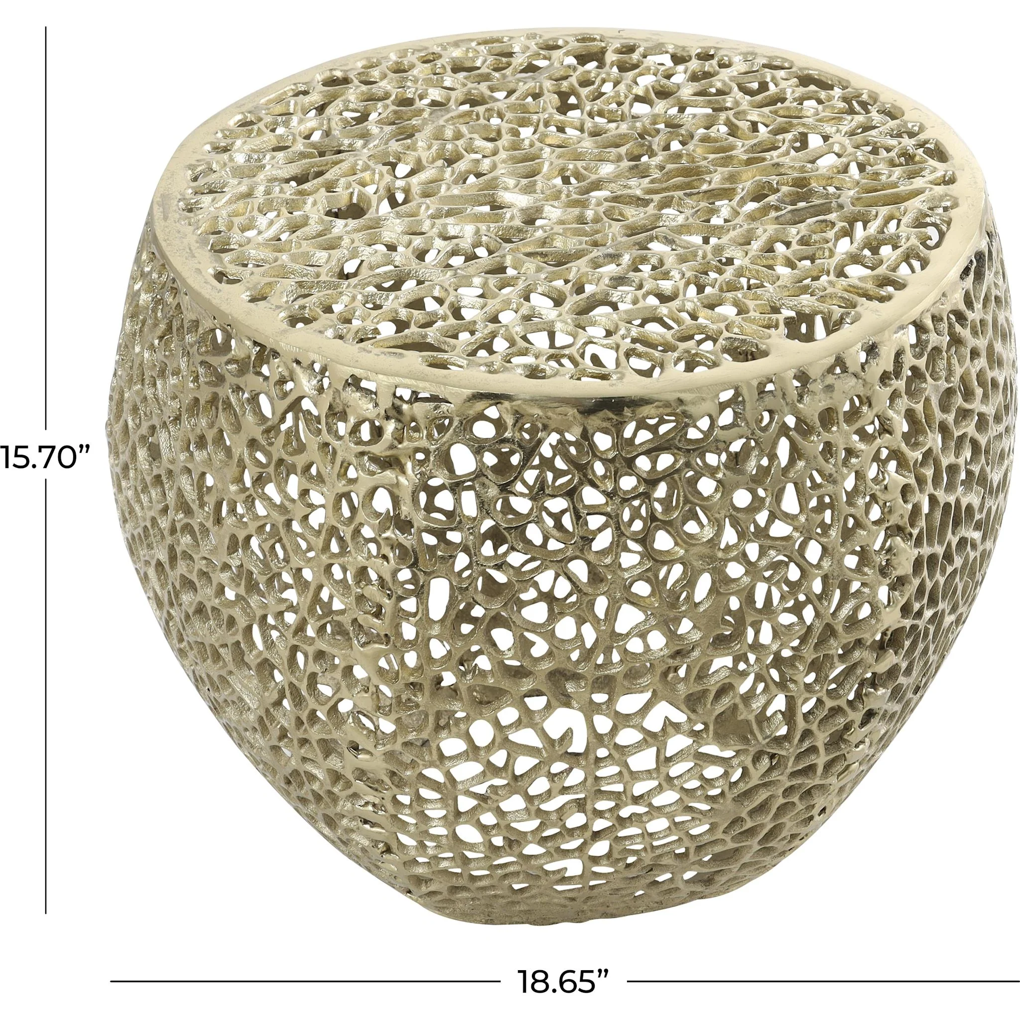 Julia End Table - Gold - Image 5