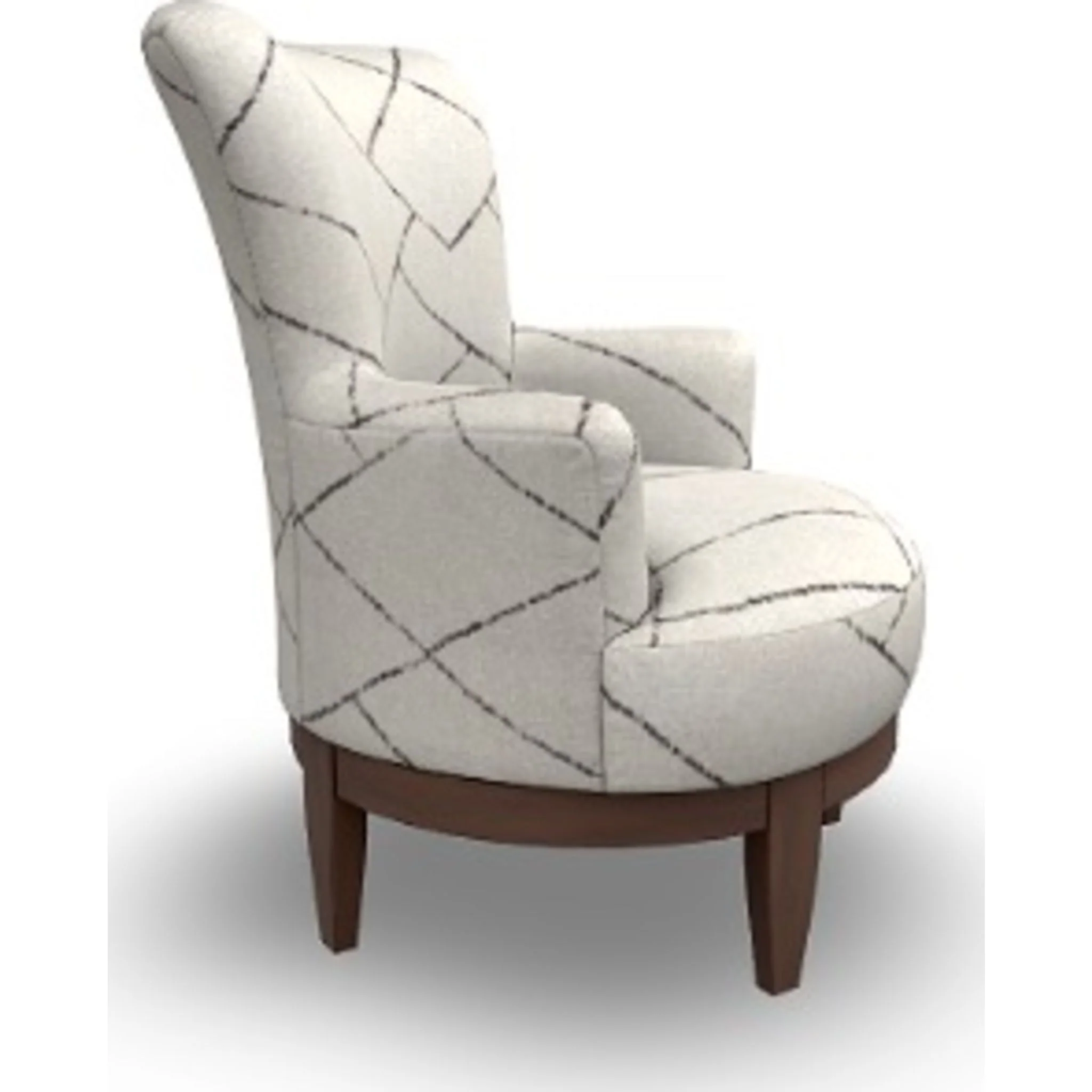 Justine Accent Chair - Parchment - Image 3