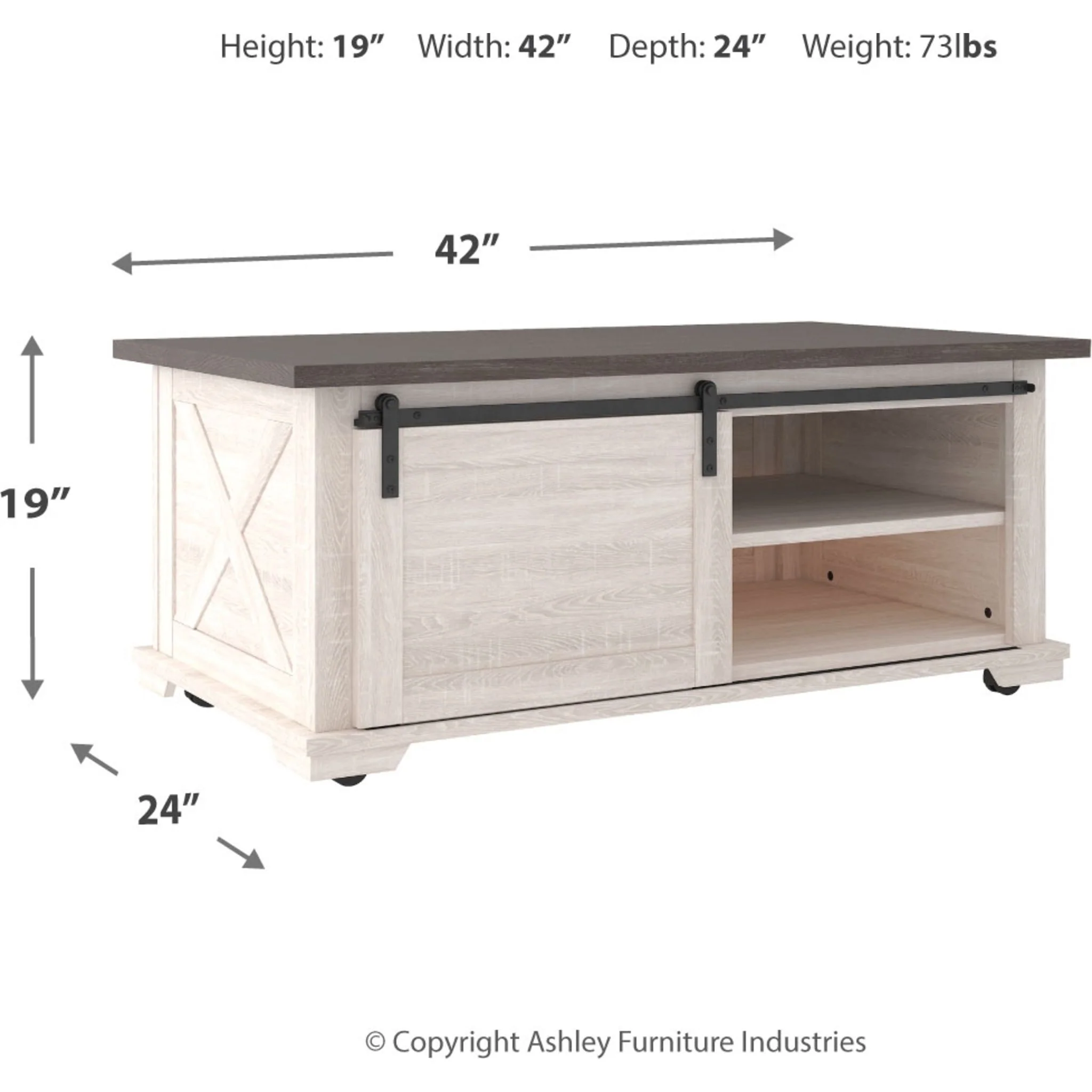 Dorrinson Coffee Table - Two-tone - Image 10