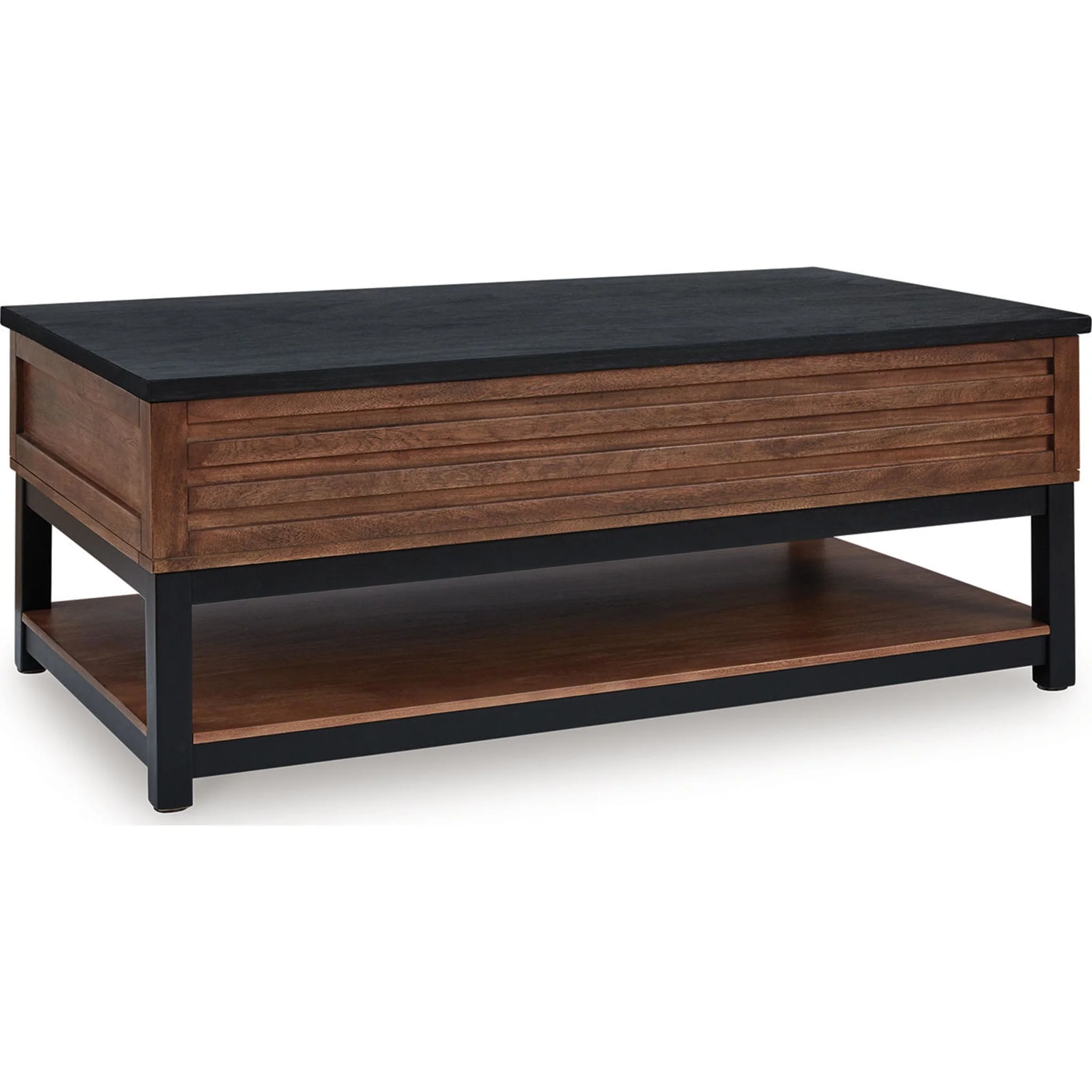 Kallari Lift-Top Coffee Table - Warm Brown/Black