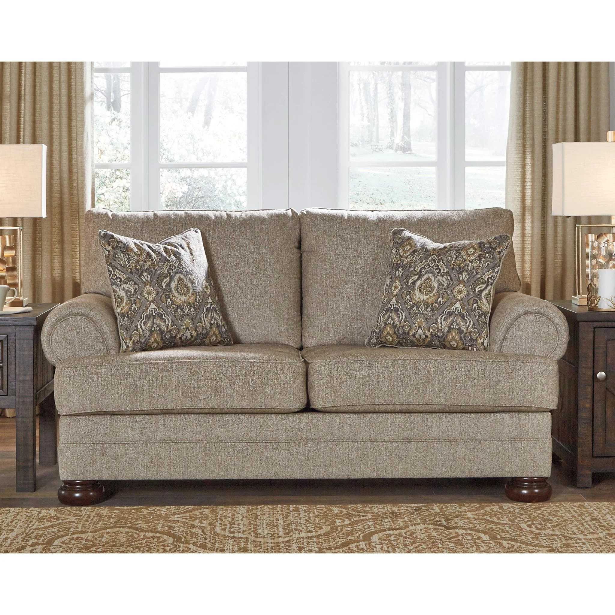 Kananwood Loveseat - Oatmeal - Image 2