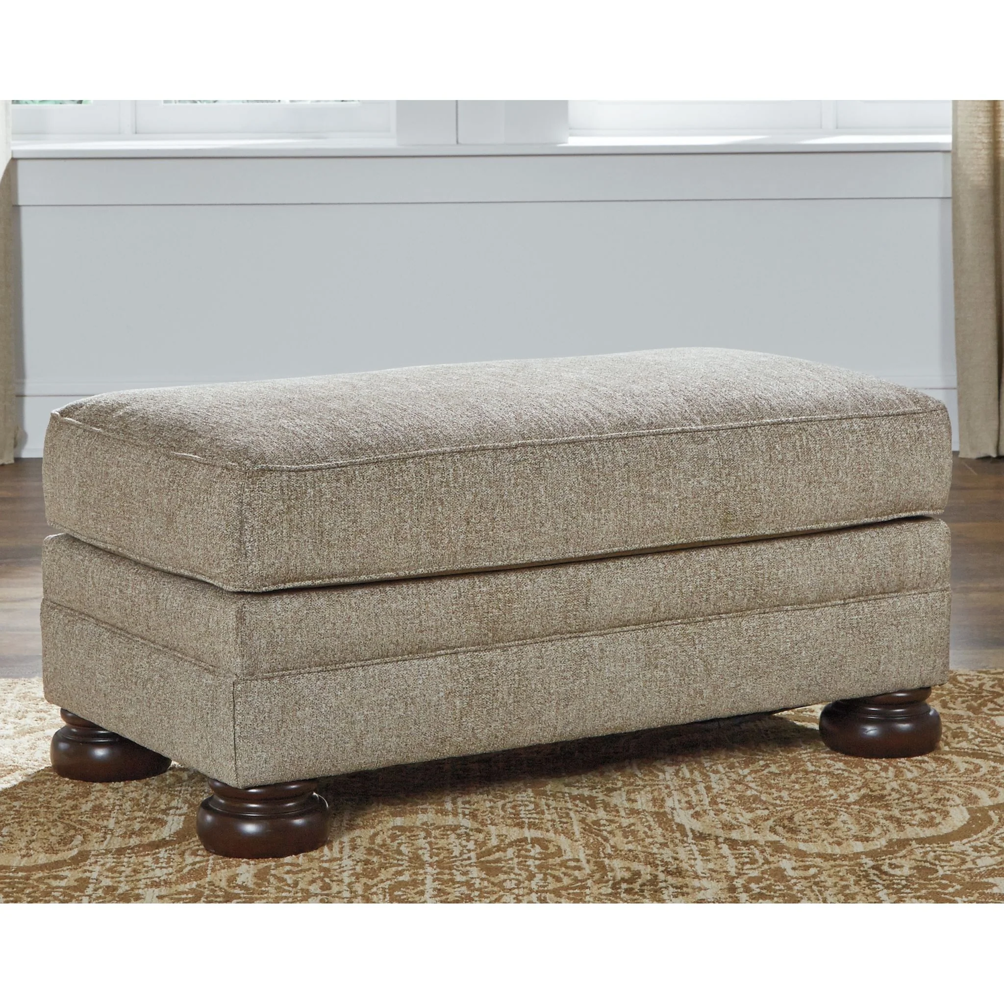 Kananwood Ottoman - Oatmeal - Image 2