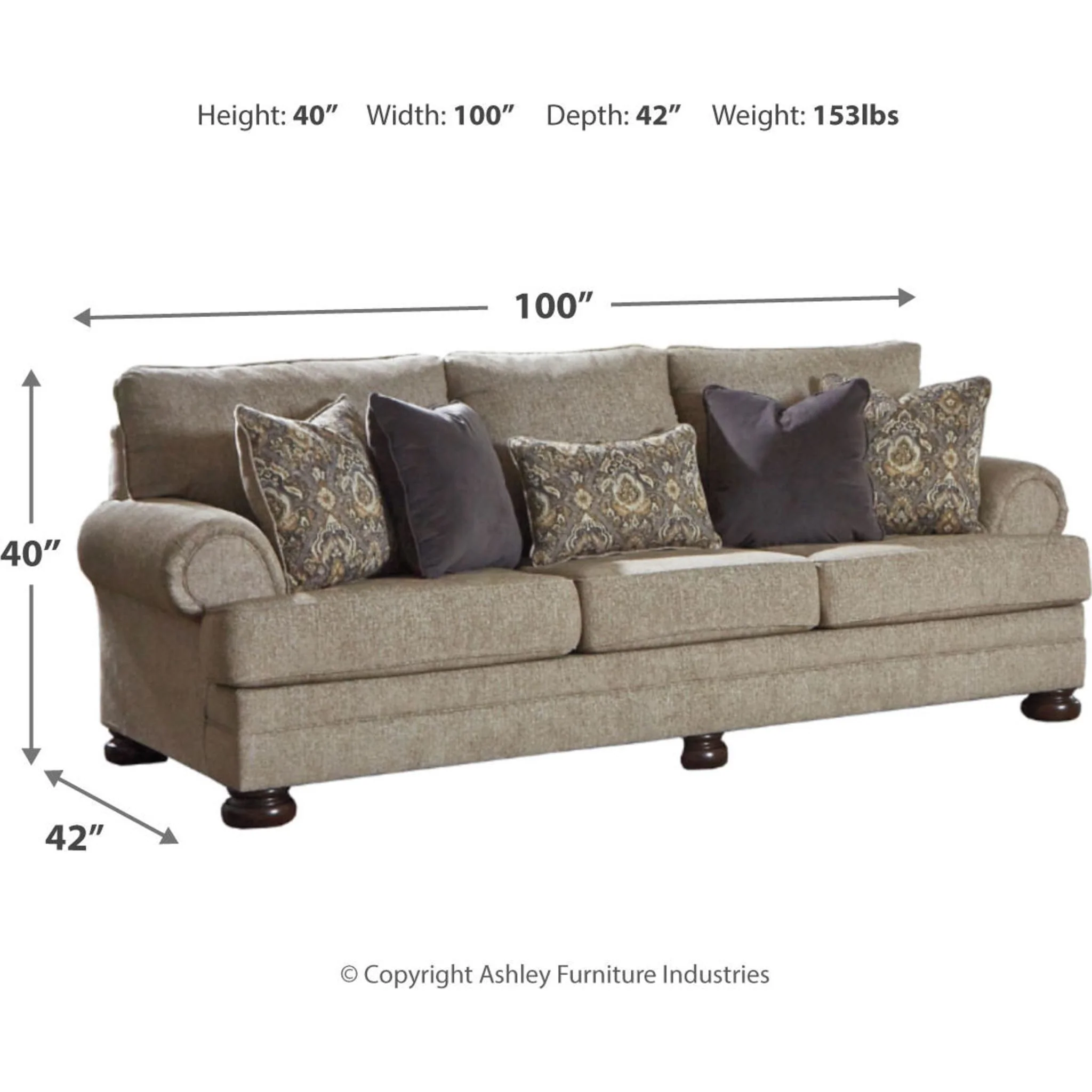 Kananwood Sofa - Oatmeal - Image 11