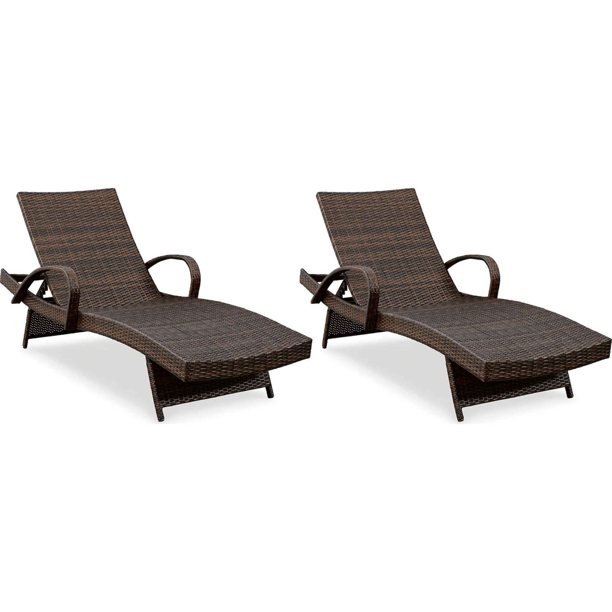 Kantana Chaise Lounge (set of 2) - Brown